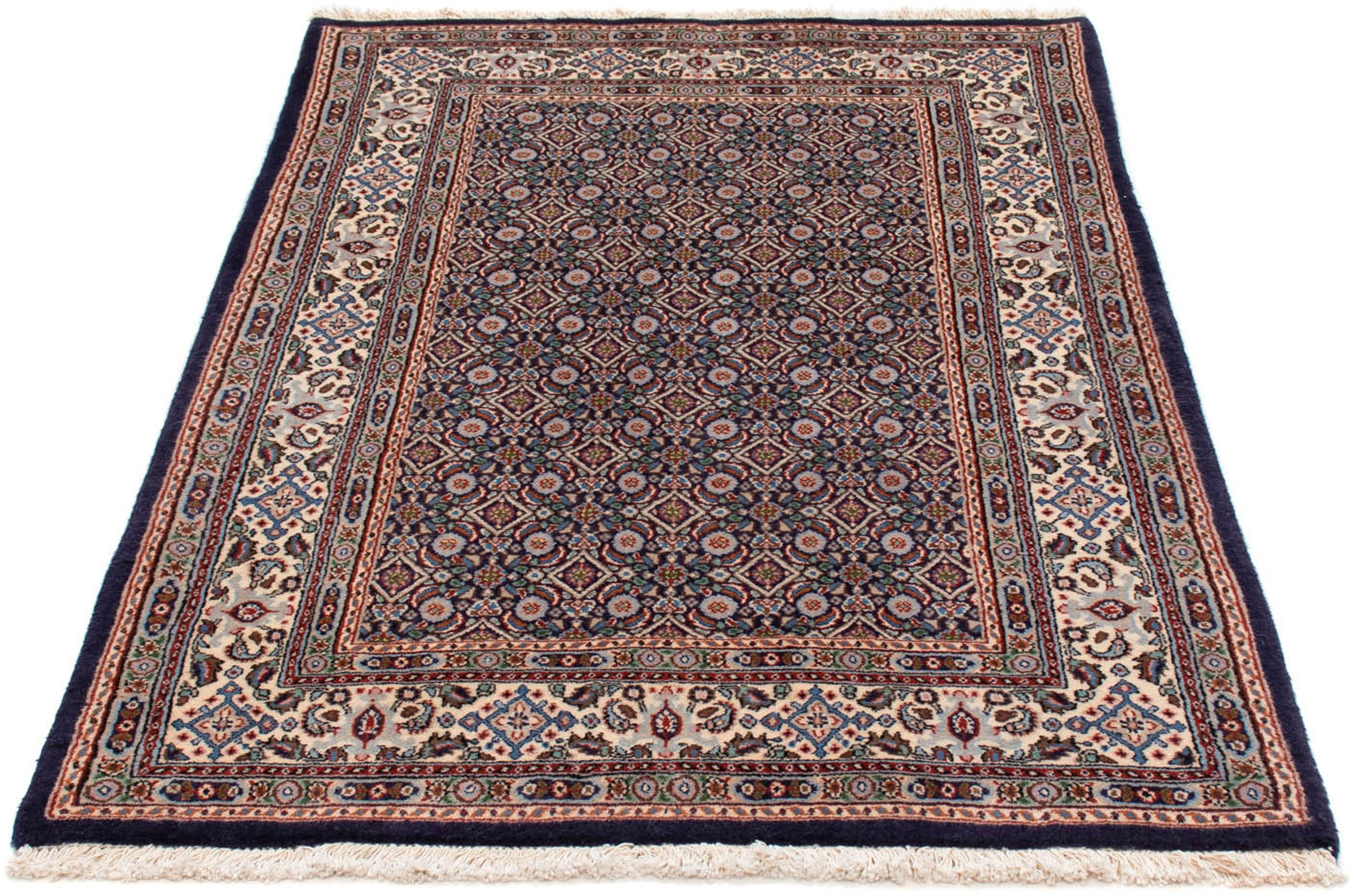 Image of morgenland Orientteppich »Perser - Classic - 143 x 94 cm - dunkelblau«, rechteckig, 10 mm Höhe, Wohnzimmer, Handgeknüpft, Einzelstück mit Zertifikat bei Ackermann Versand Schweiz