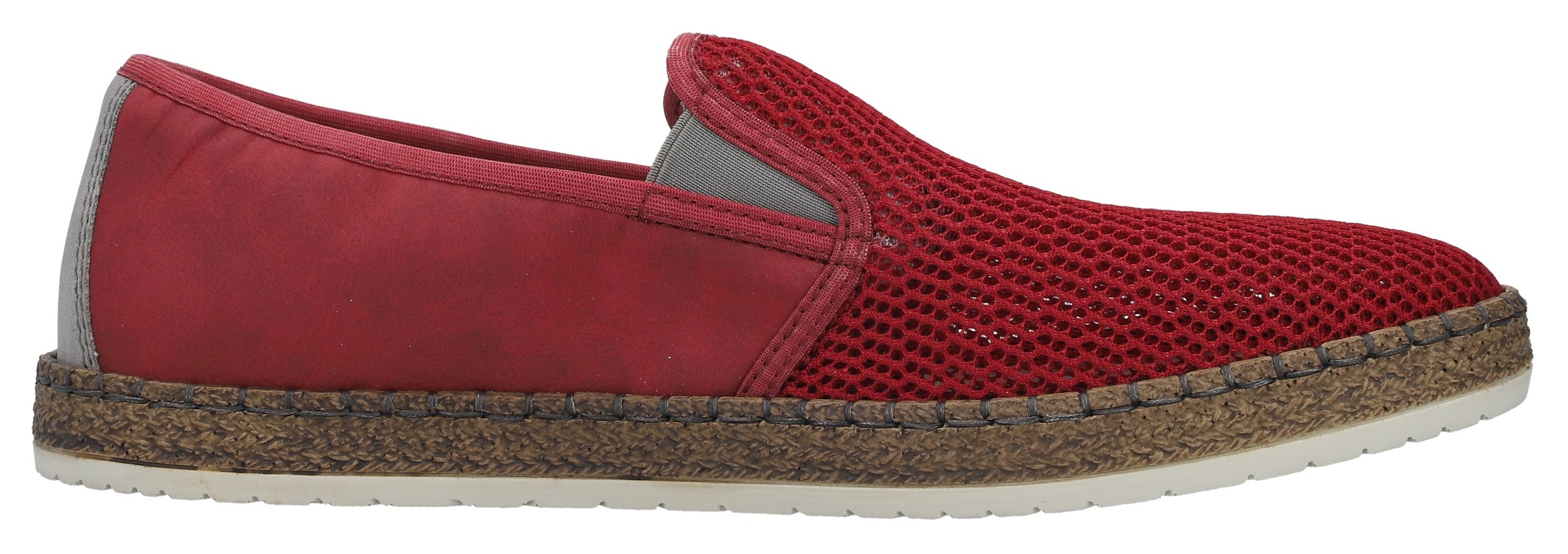Rieker Espadrille  chaussure d’été, mocassin, chaussure de loisirs en mélange de matériaux