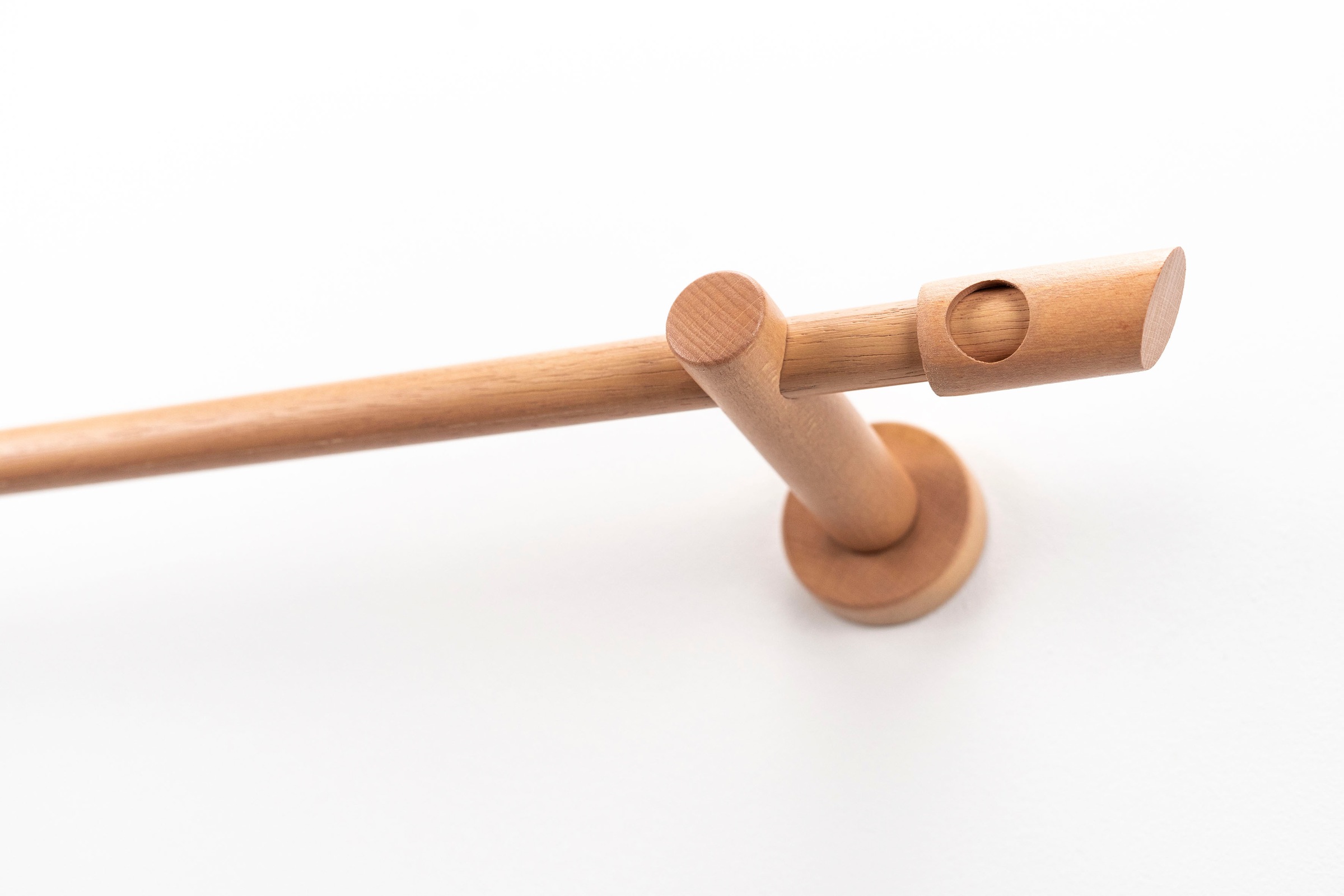 Image of GARESA Gardinenstange »PILA«, 1 läufig-läufig, Wunschmasslänge, Vorhanggarnitur, einfache Montage, m.Stangenverbinder verlängerbar, Wandmontage, Knopf mit Ausschnitt, ohne Ringe bei Ackermann Versand Schweiz