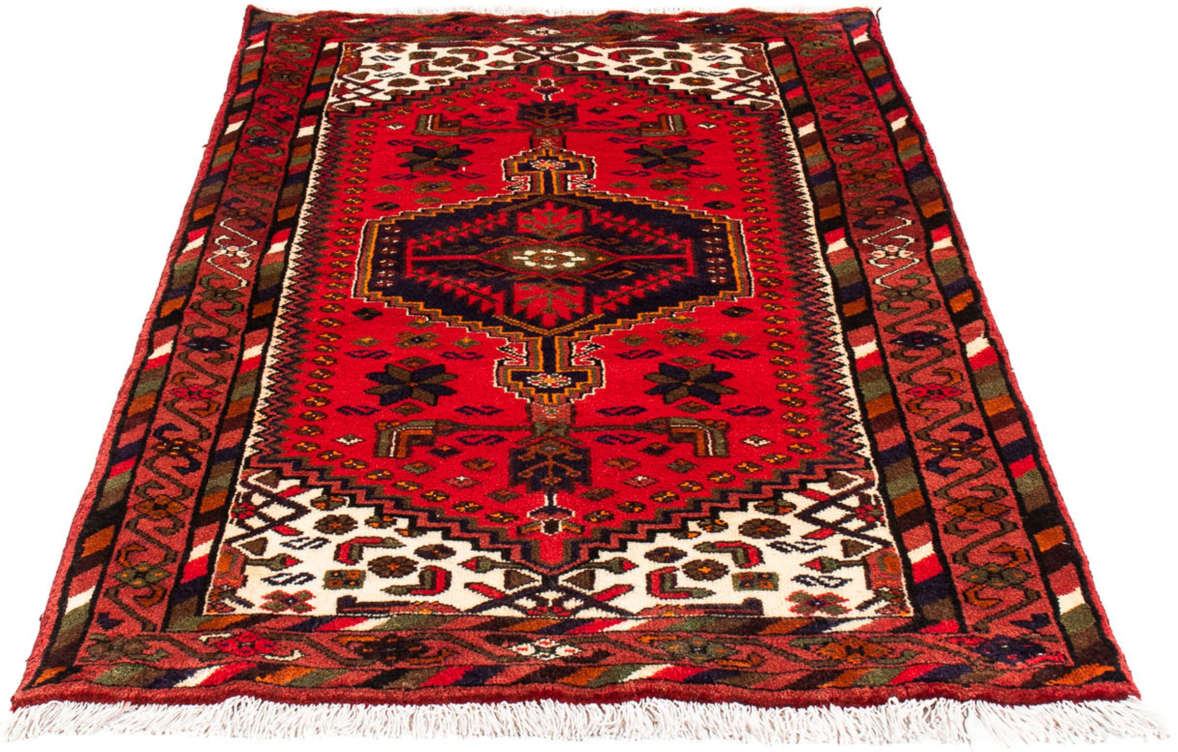 Image of morgenland Orientteppich »Perser - Nomadic - 153 x 98 cm - dunkelrot«, rechteckig, 10 mm Höhe, Wohnzimmer, Handgeknüpft, Einzelstück mit Zertifikat bei Ackermann Versand Schweiz