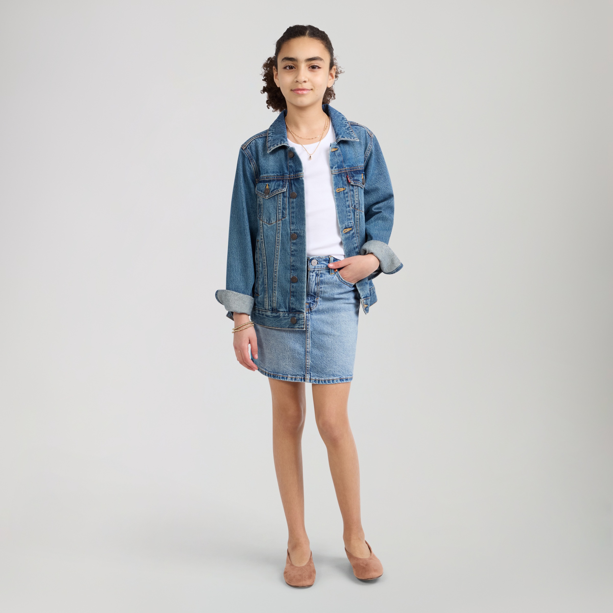 Levi's® Kids Jupe en jean »LVG ICON SKIRT« avec largeur réglable, pour filles