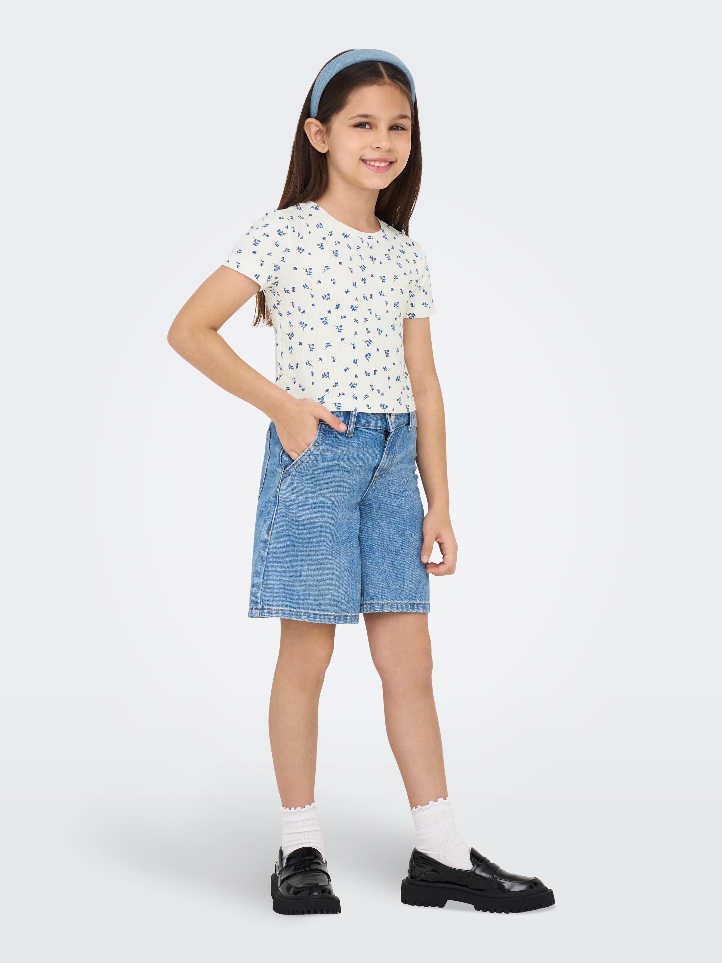 KIDS ONLY T-Shirt »KOGBELLA LIFE SHORT AOP S/S TOP JRS NOOS«