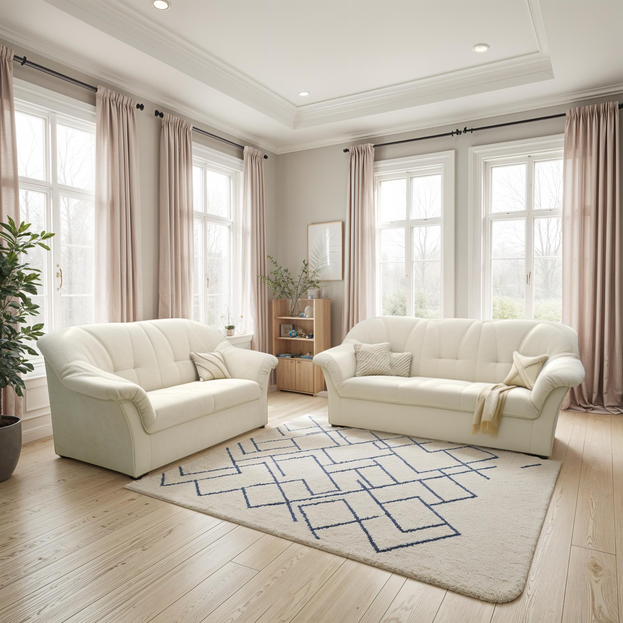 DOMO collection Ensemble rembourré »Pegnitz zeitloses und elegantes Design« Ensemble, 2 cuis tlg.