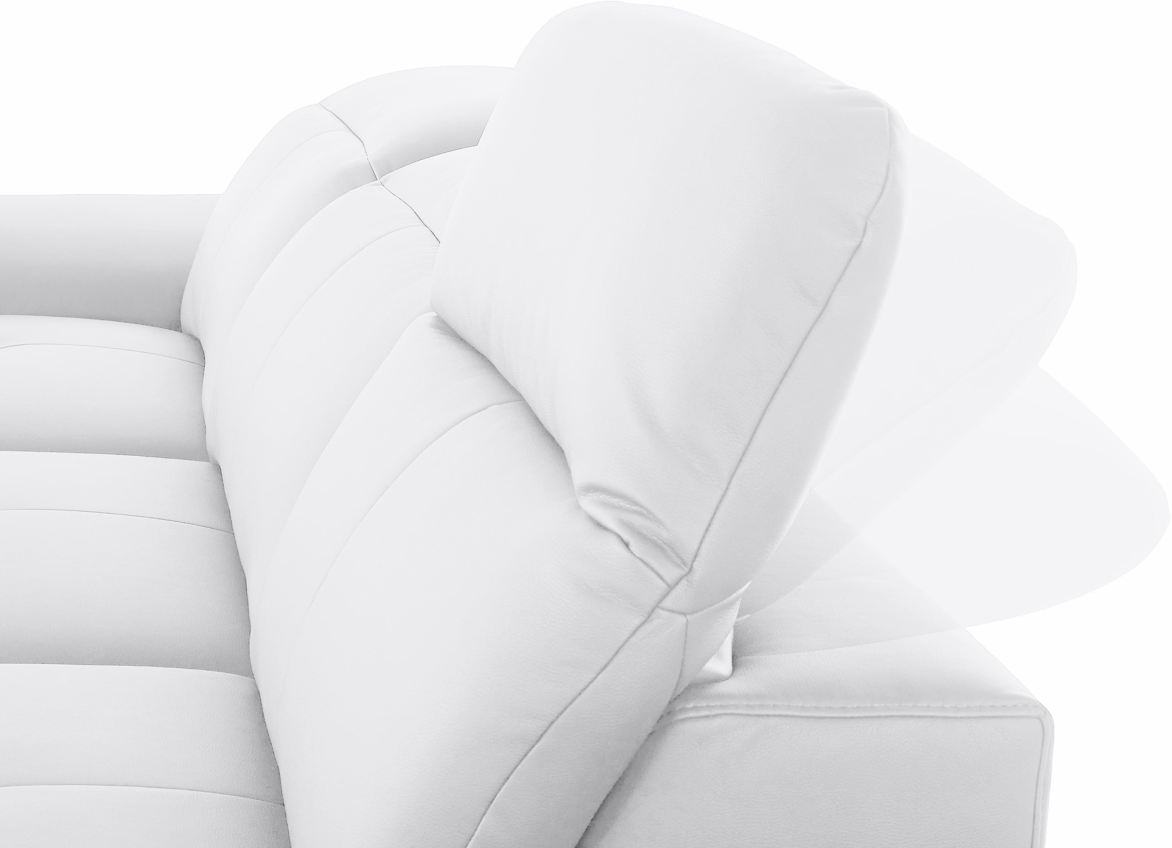 exxpo - sofa fashion Ecksofa »Mantua 2, inkl. Kopf- bzw. Rückenverstellung, bequem, L-Form« wahlweise mit Bettfunktion und Bettkasten, tolle Verarbeitungsdetails