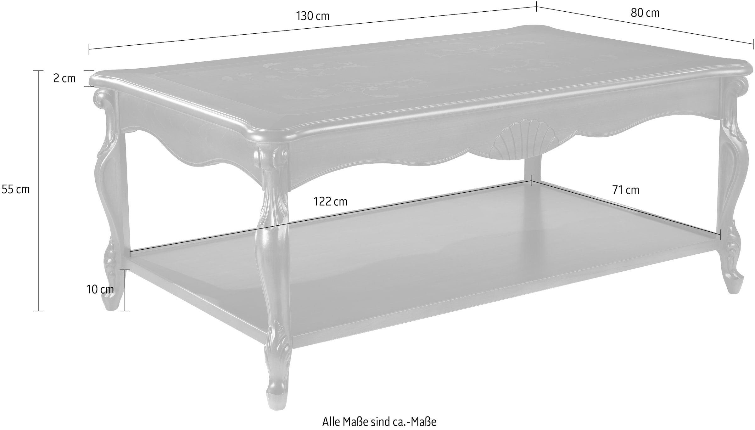 Home affaire Beistelltisch »Balla«, Breite 130 cm