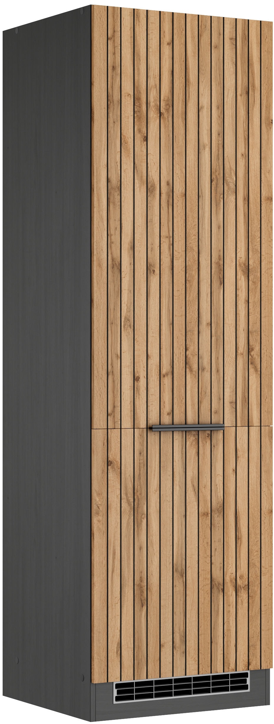 Image of KOCHSTATION Kühlumbauschrank "KS-Lagos" Breite/Höhe 60/200 cm, mit 2 Türen und 1 offenen Nische