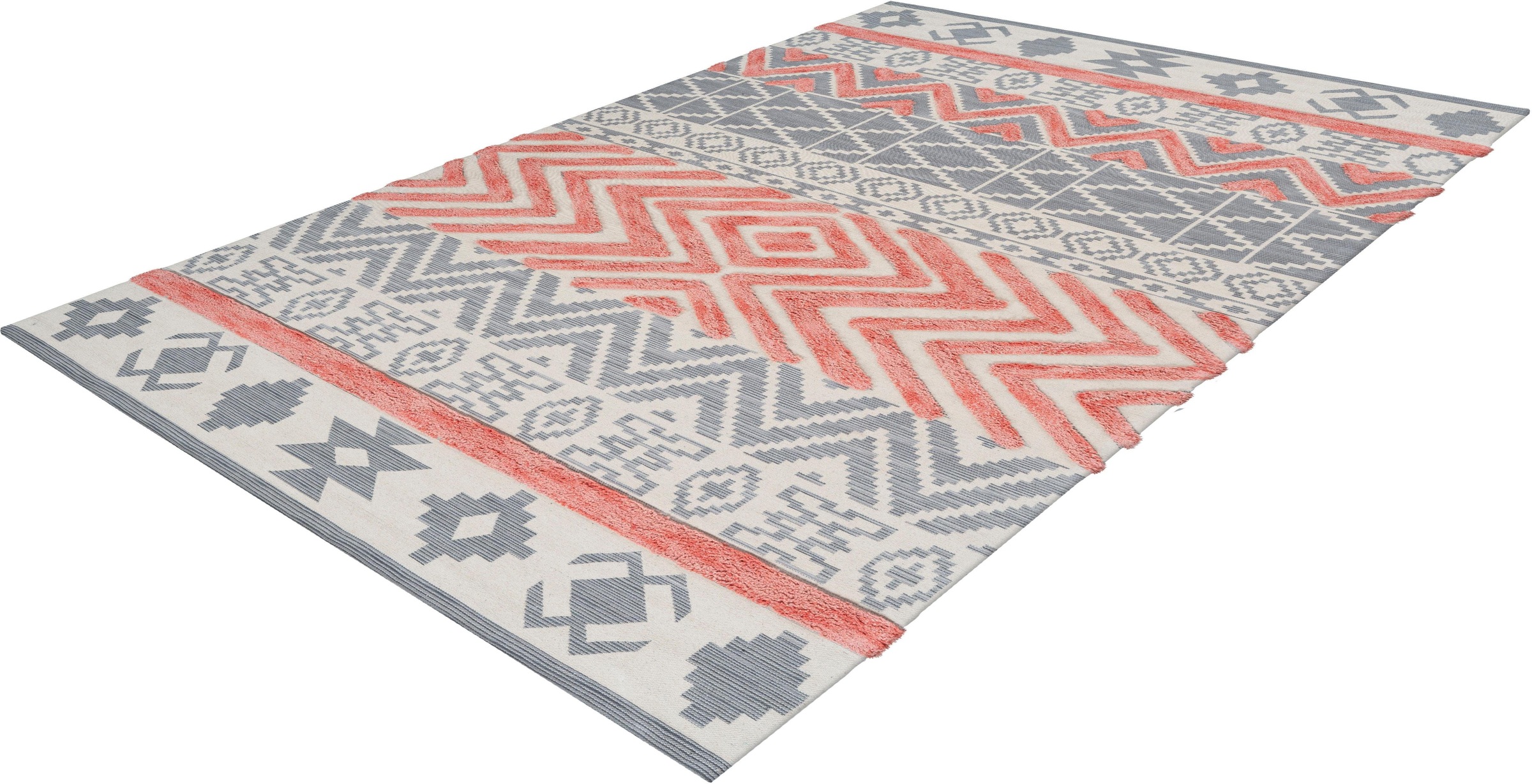 Image of calo-deluxe Teppich »Kibo 412«, rechteckig, 10 mm Höhe, Hoch-Tief-Struktur, Wohnzimmer bei Ackermann Versand Schweiz