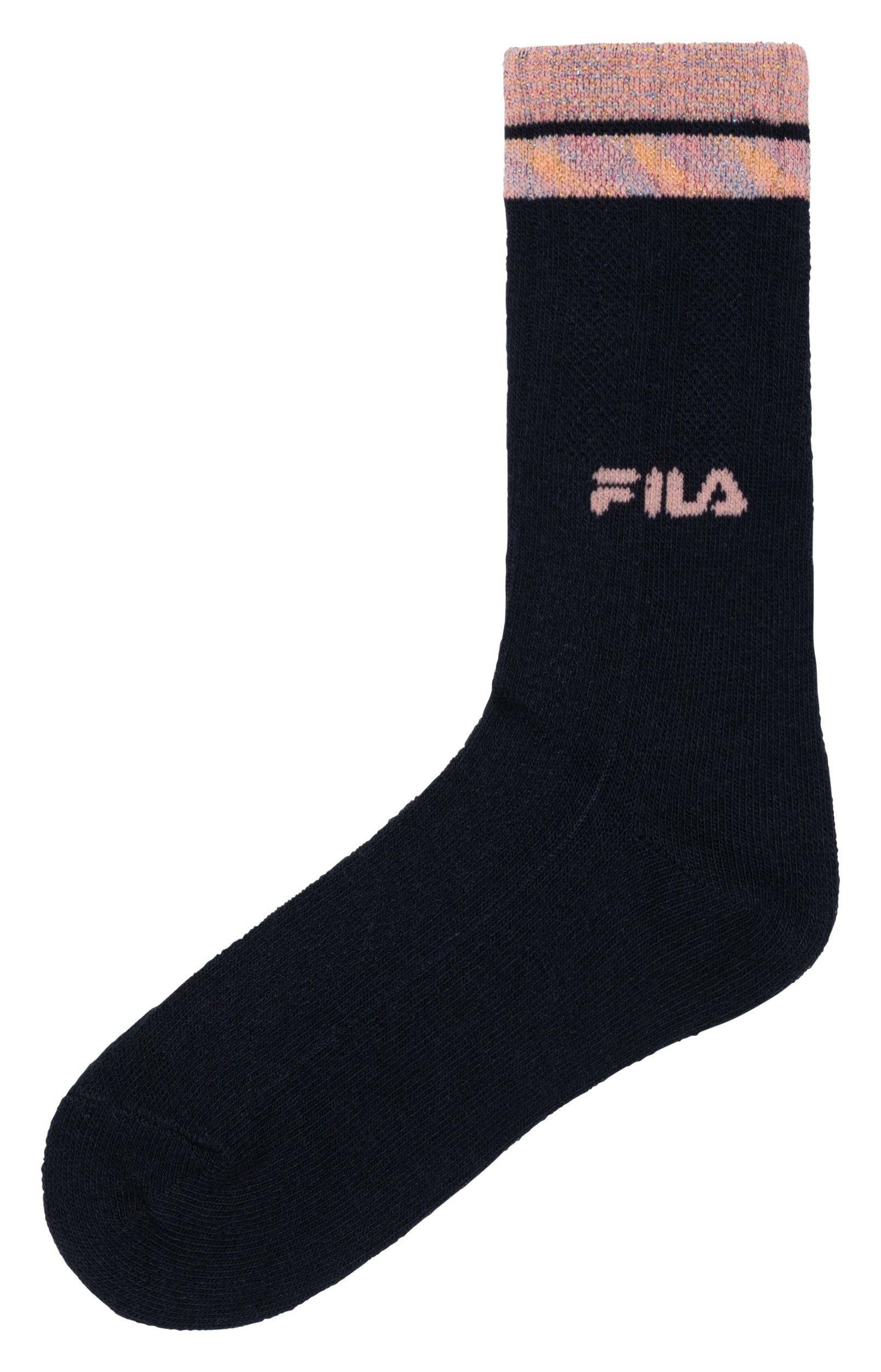Fila Chaussettes basiques »JUNIOR GIRL NORMAL PLAIN SOCKS« 6 paires,  avec détails contrastés