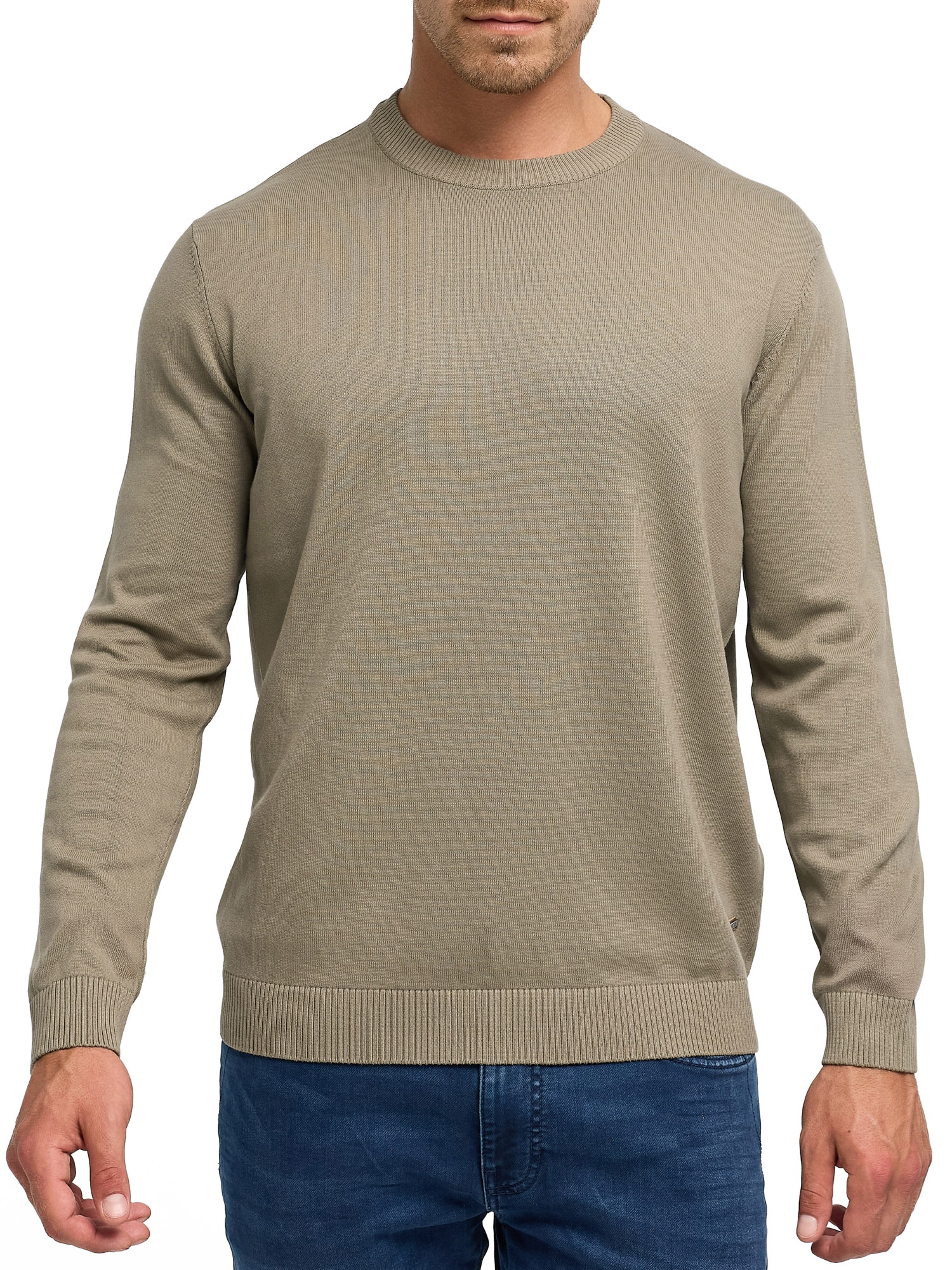 Image of Indicode Rundhalspullover "INArkmill o-neck" Baumwolle, regular fit