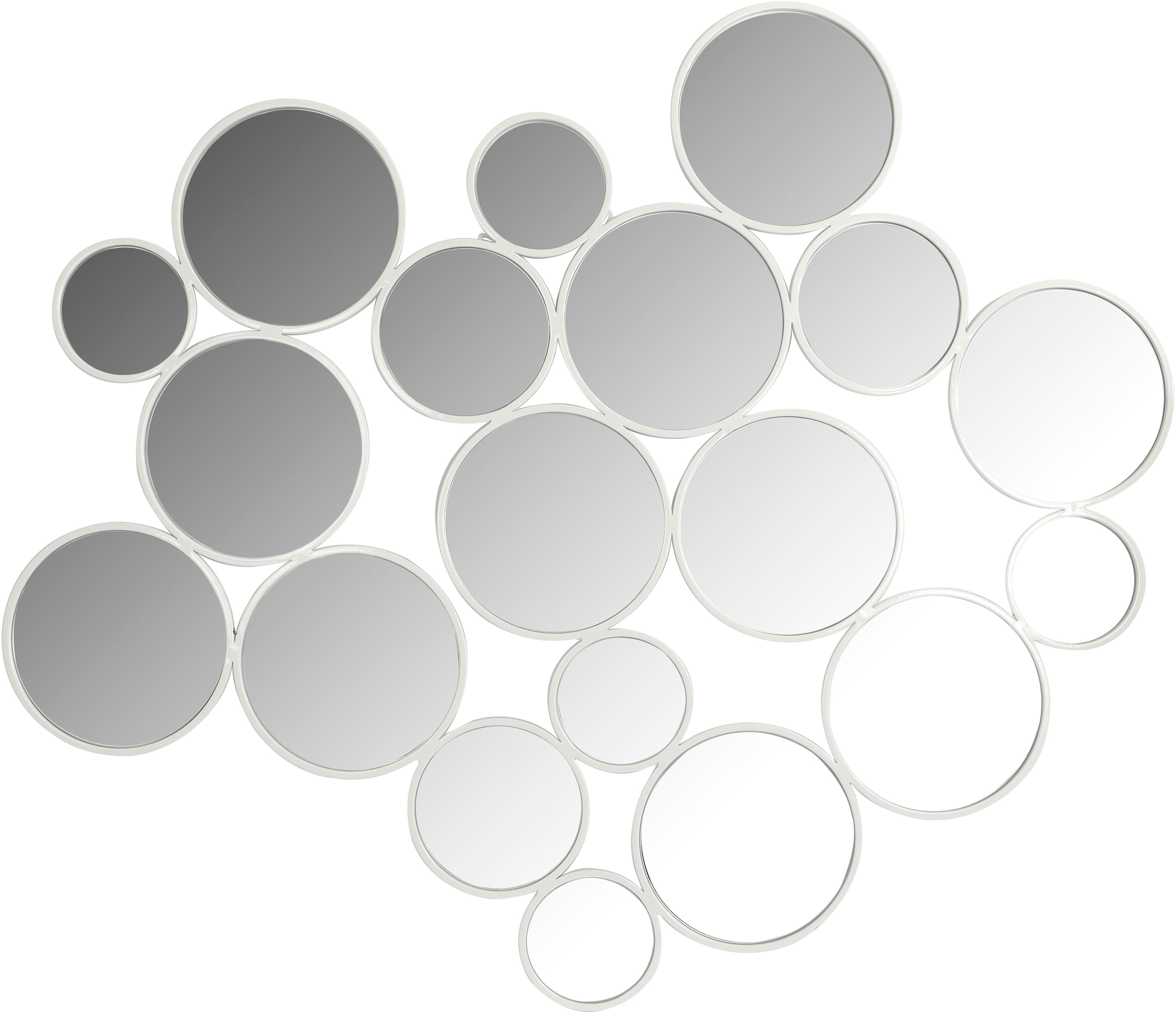 GOODproduct Miroir déco »Malisa« Wandspiegel aus 19 Elementen, modern, glamourös