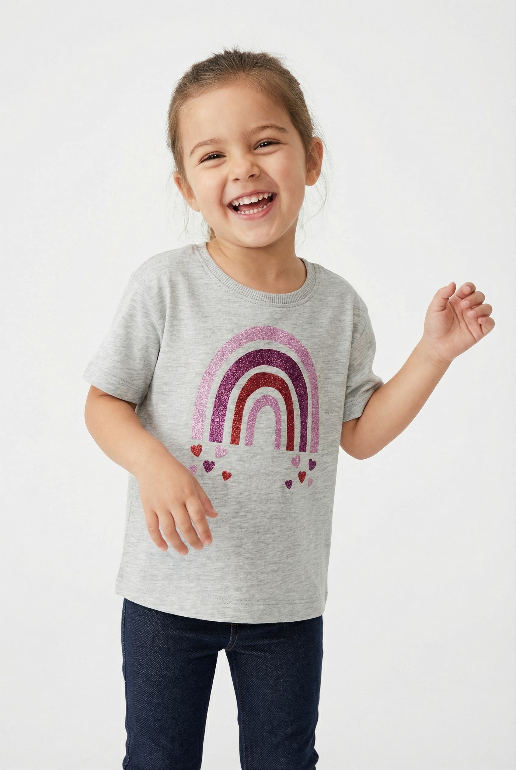 Image of Name It T-Shirt "NMFBELINA SS NREG TOP PB" Baumwolle, normal geschnitten