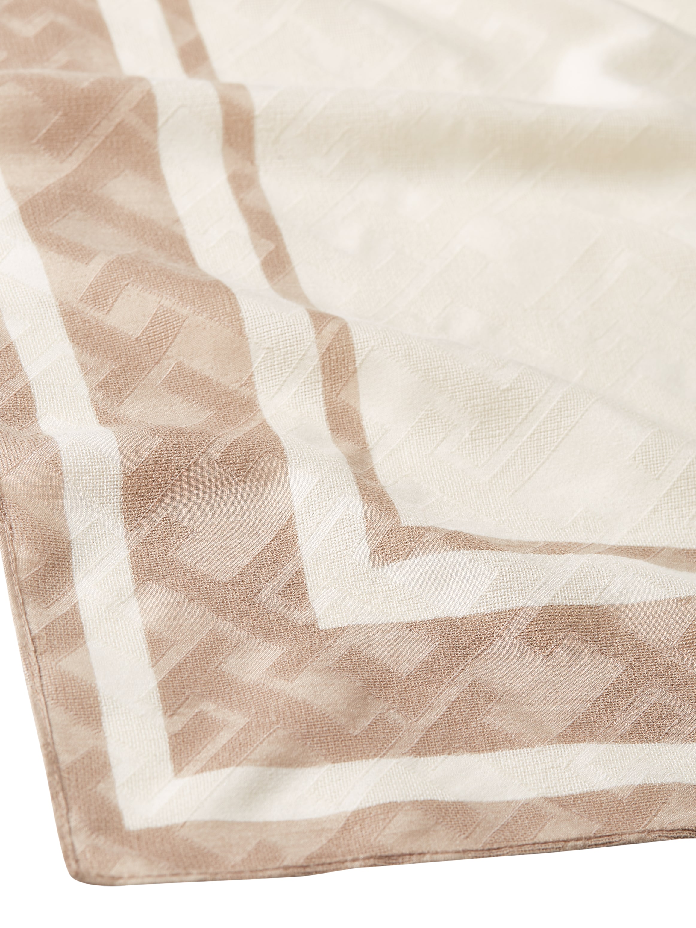 Tommy Hilfiger Halstuch »ELEVATED CHIC TEXTURE SQUARE«, Hochwertiges Seidengemisch, Streifendetails, Monogramprint