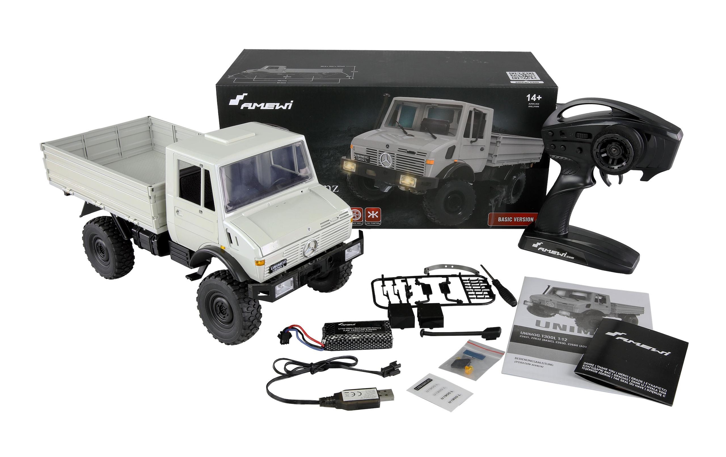 Amewi RC-Auto »Mercedes-Benz Unimog Basic 4WD RTR«