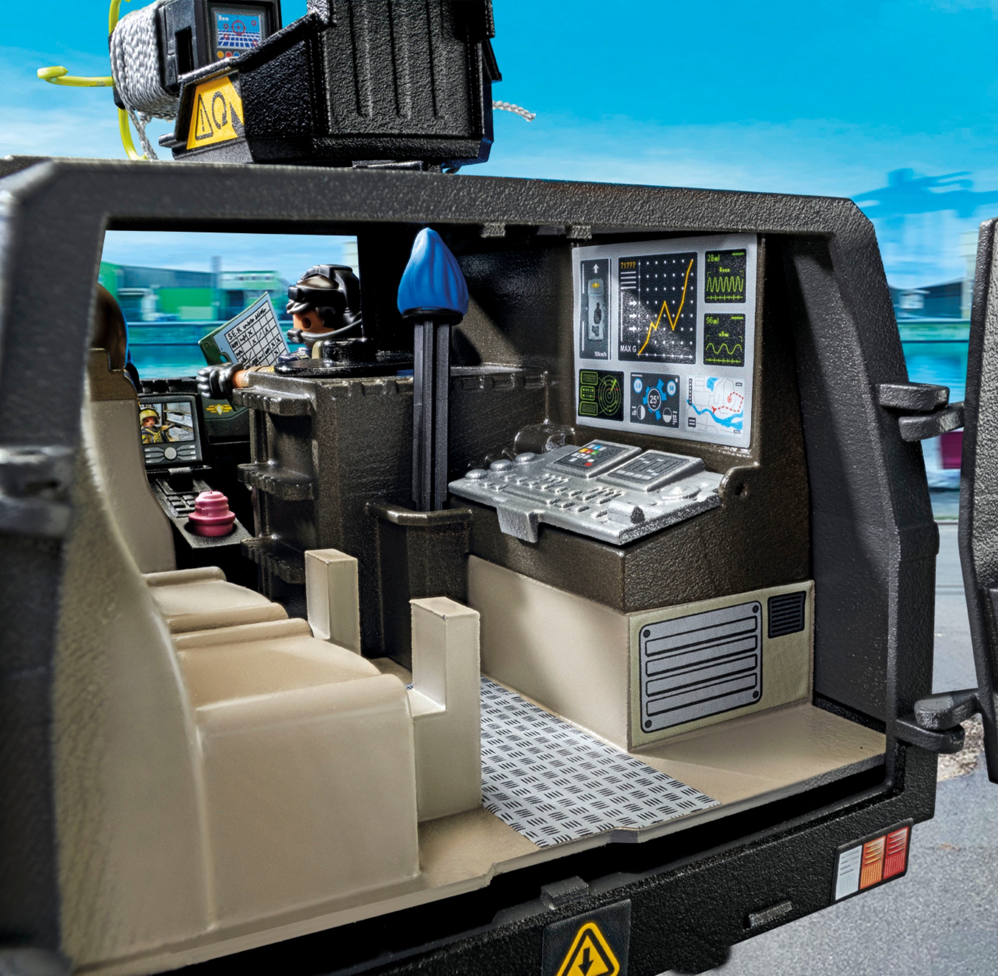 Playmobil® Konstruktions-Spielset »SWAT-Geländefahrzeug (71144), My Action Heroes«, (73 St.), Made in Europe; mit Licht und Sound