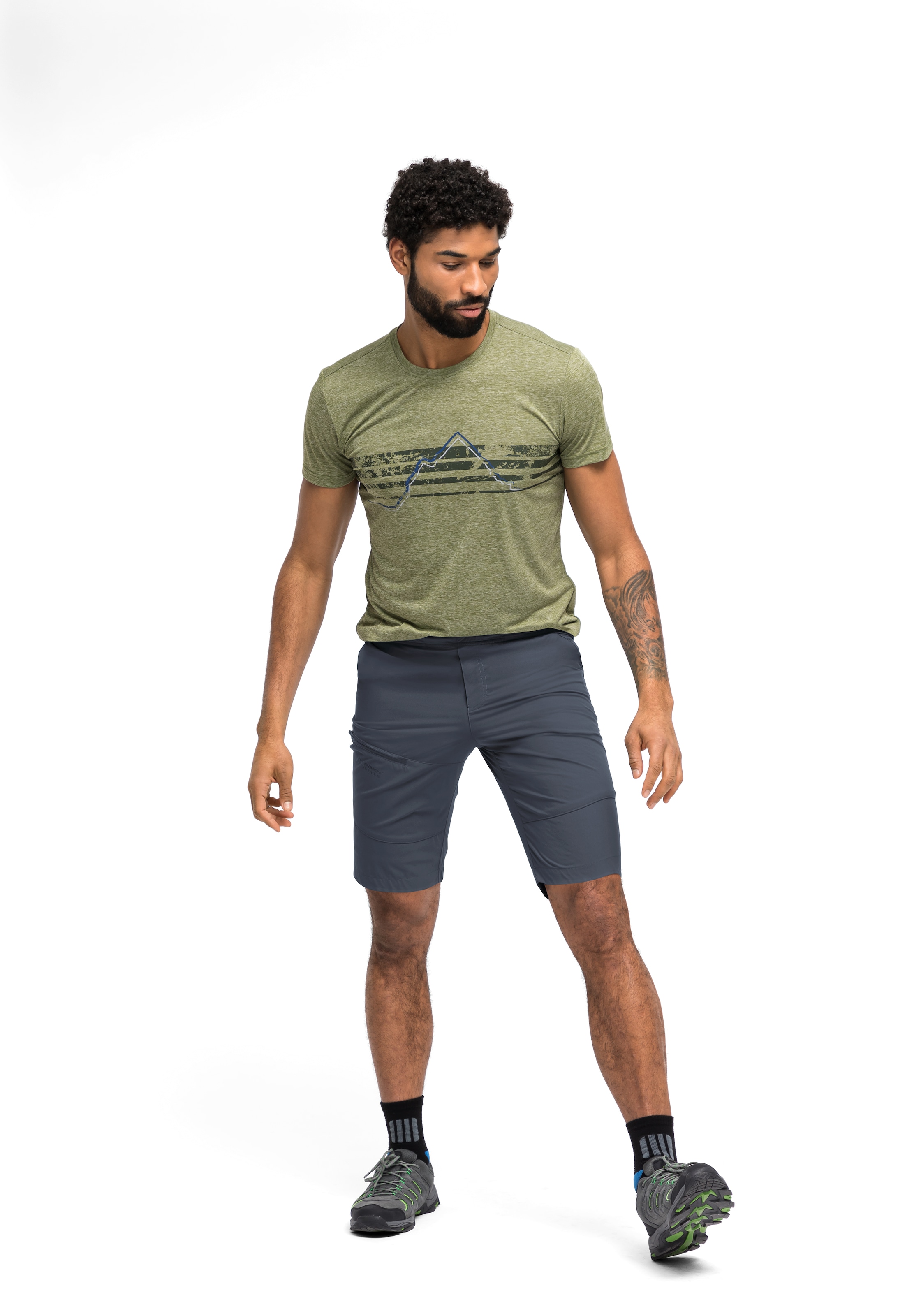 Maier Sports Funktionsshorts »Fortunit L.B. M«, Herren Shorts, kurze Outdoor-Hose, Bermuda mit lockerer Passform
