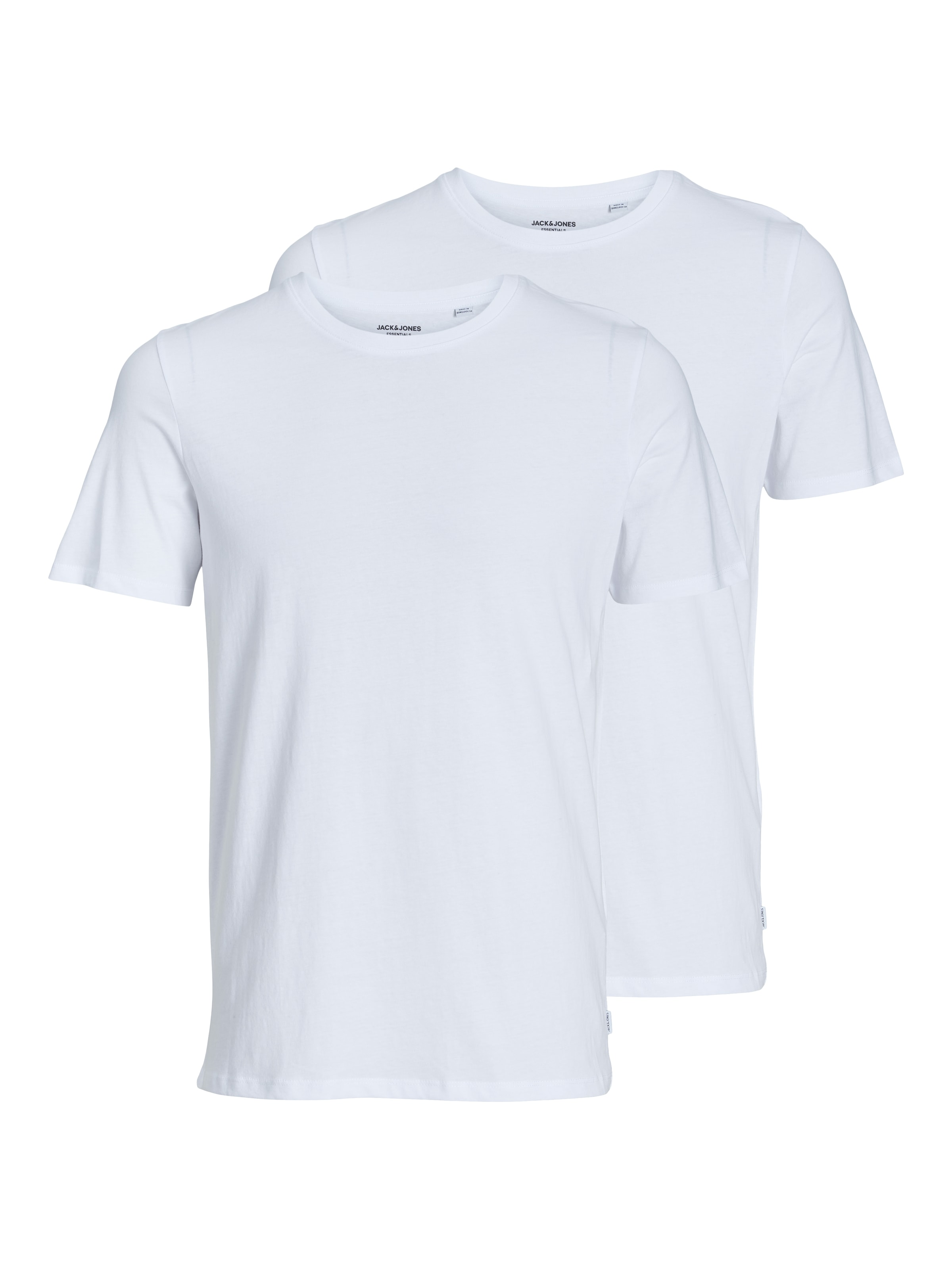 Jack & Jones T-shirt »JACBASIC mit Rippbündchen und angenehmem Tragekomfort« ,  uni, tendance, coupe regular, coton, col rond