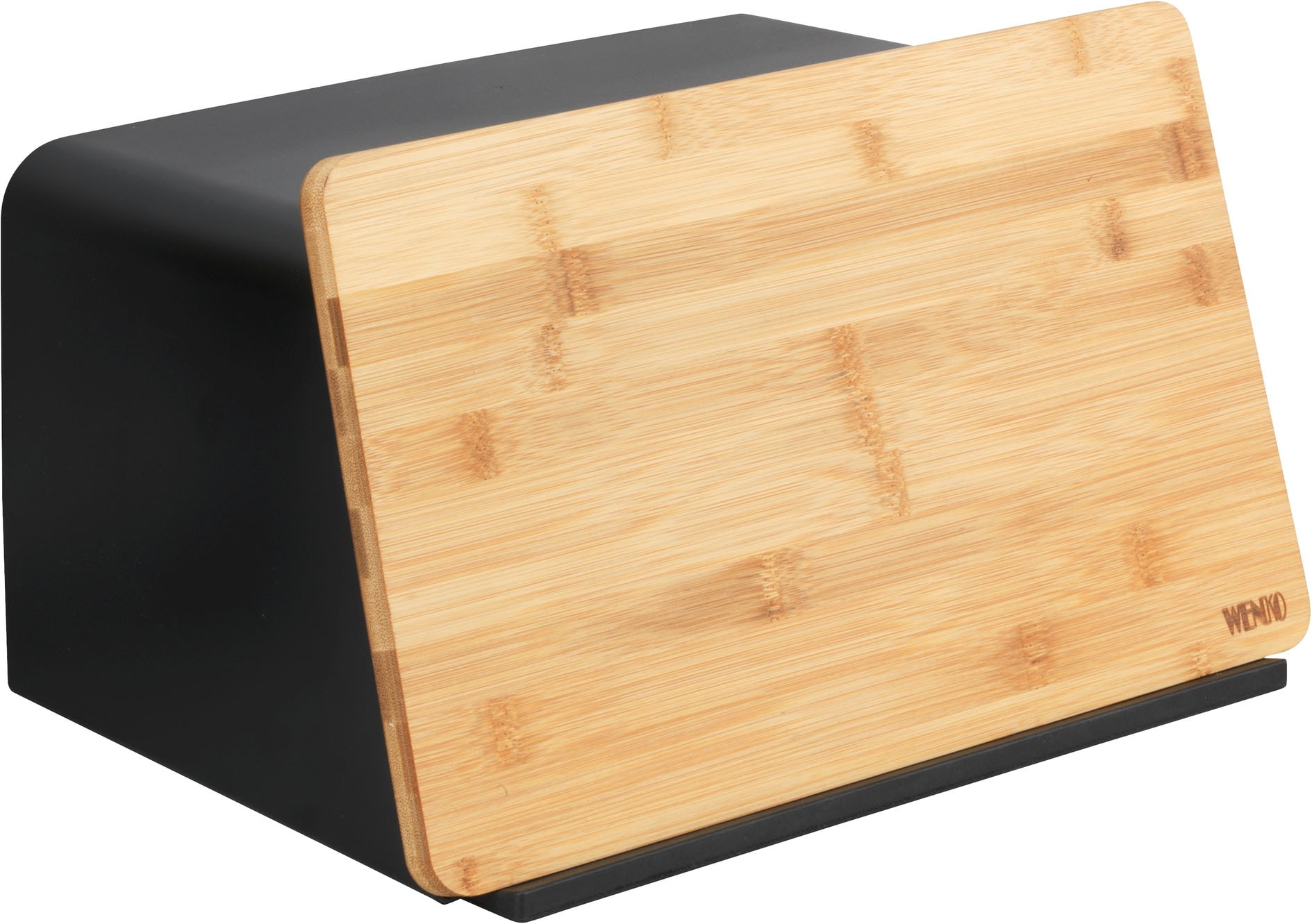 Image of WENKO Brotkasten "Modell Kubo" moderne Brotbox mit integriertem Schneidebrett als Deckel