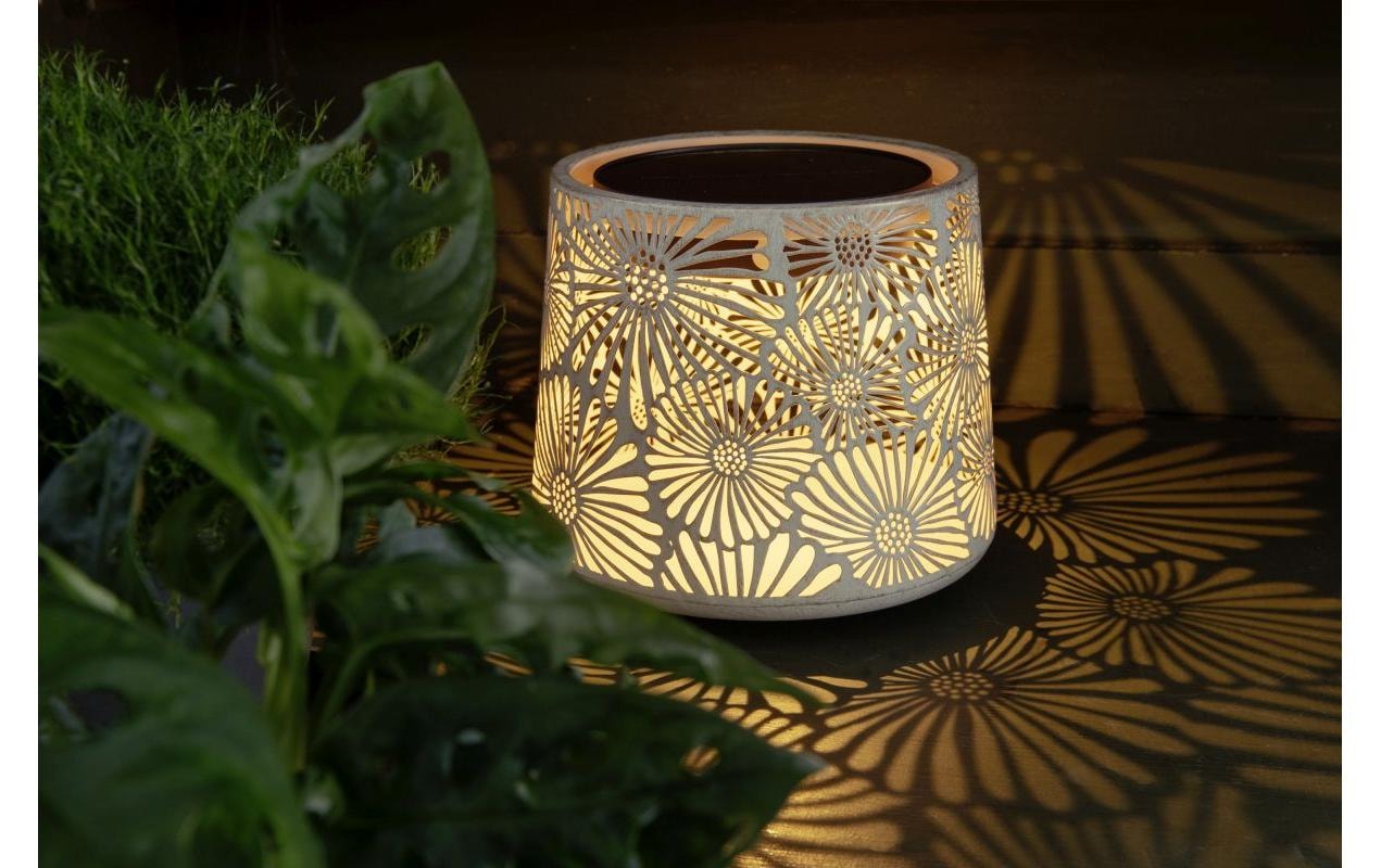 STT Laterne »Solar Antic Mini Blossom 18 cm« Antike Solar-Laterne für den Innen- und Aussenbereich