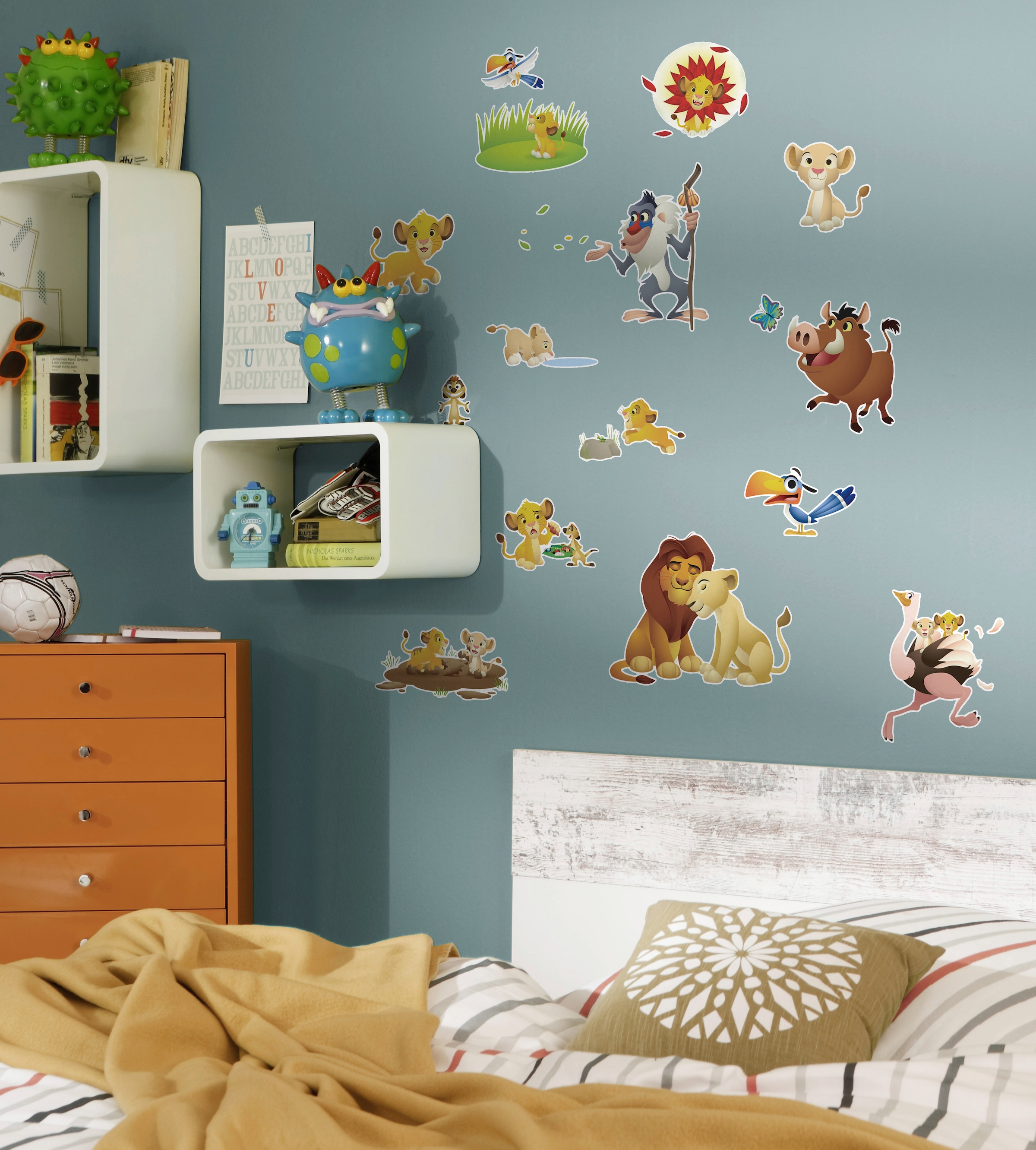 Komar Wandtattoo »Lion King Wildlife - Grösse 50 x 70 cm«, (27 St.), selbstklebend, Wandsticker, Kinderzimmer