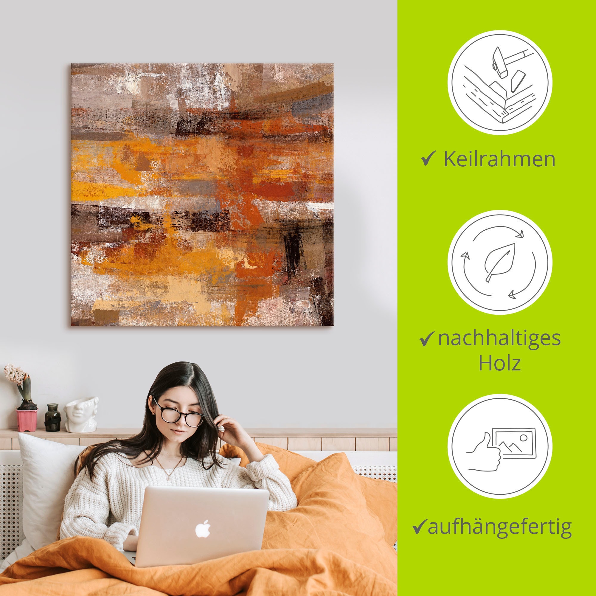 Artland Tableau sur toile »Mojave-Strasse« 1 cuis tlg. auf Holzrahmen gespannt