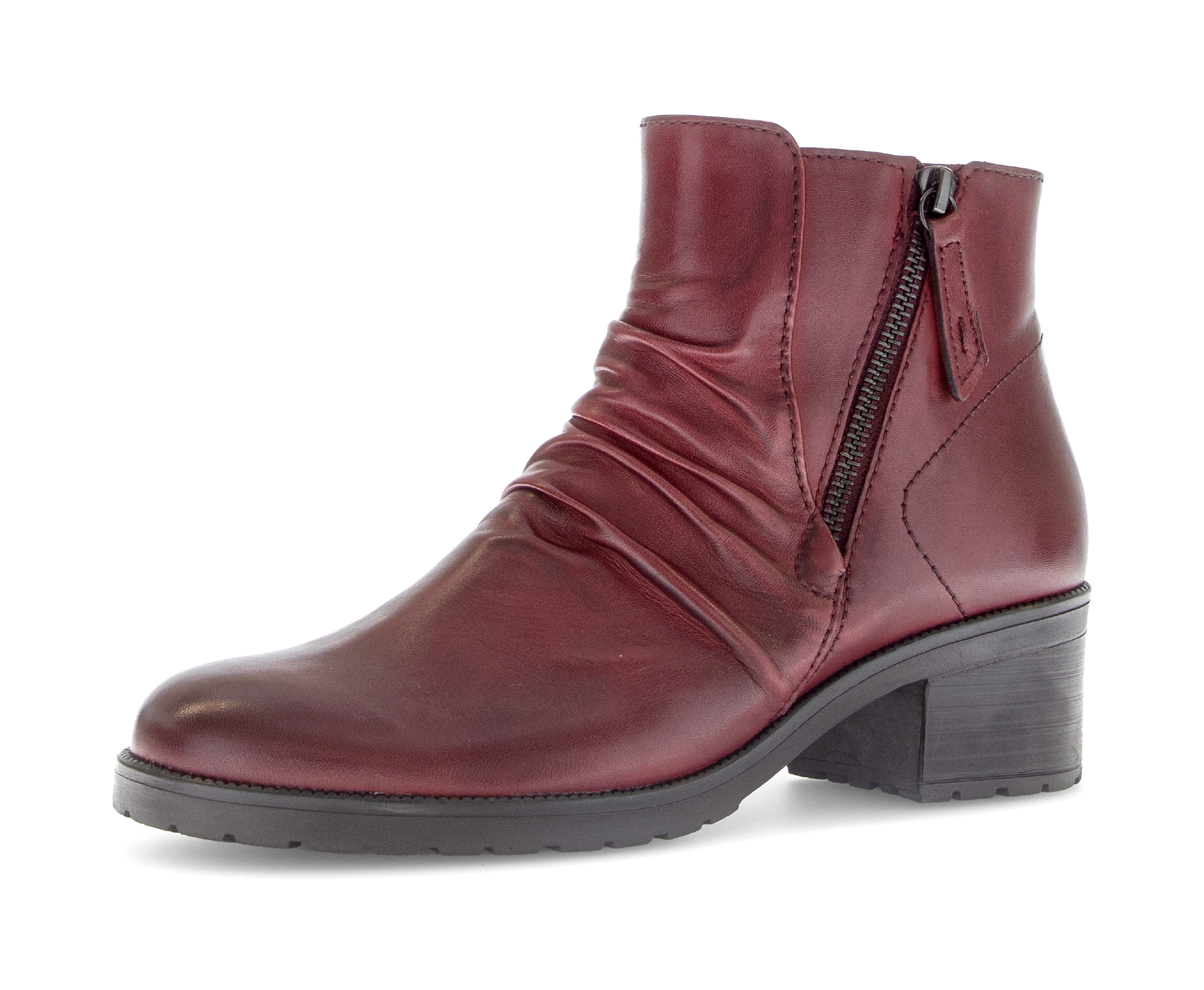 Image of Gabor Stiefelette "TUNIS", Blockabsatz, Ankleboots, Zierreissverschluss aussen, Weite G (=weit)