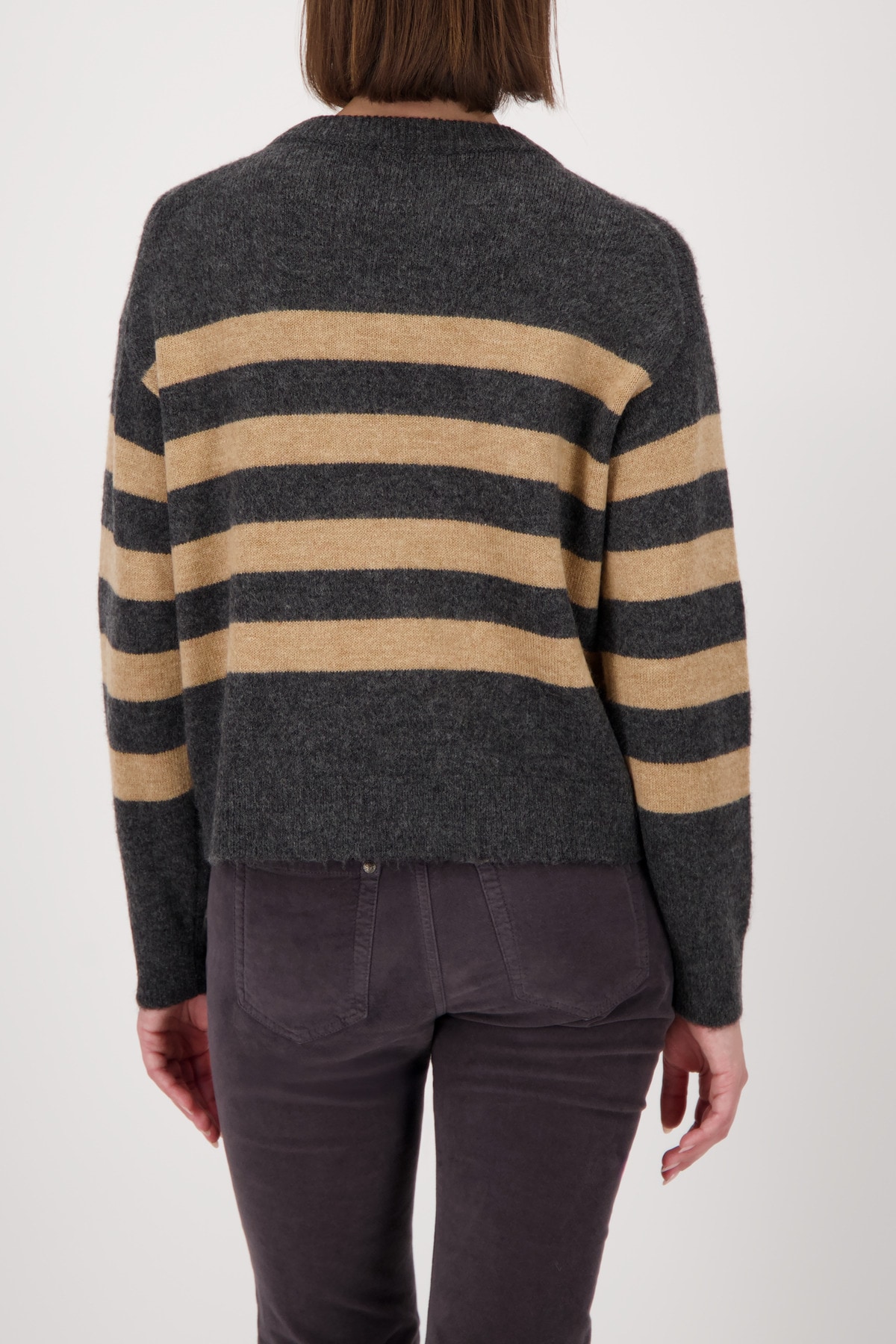 Monari Pull en tricot Regular fit mit Rundhalsausschnitt