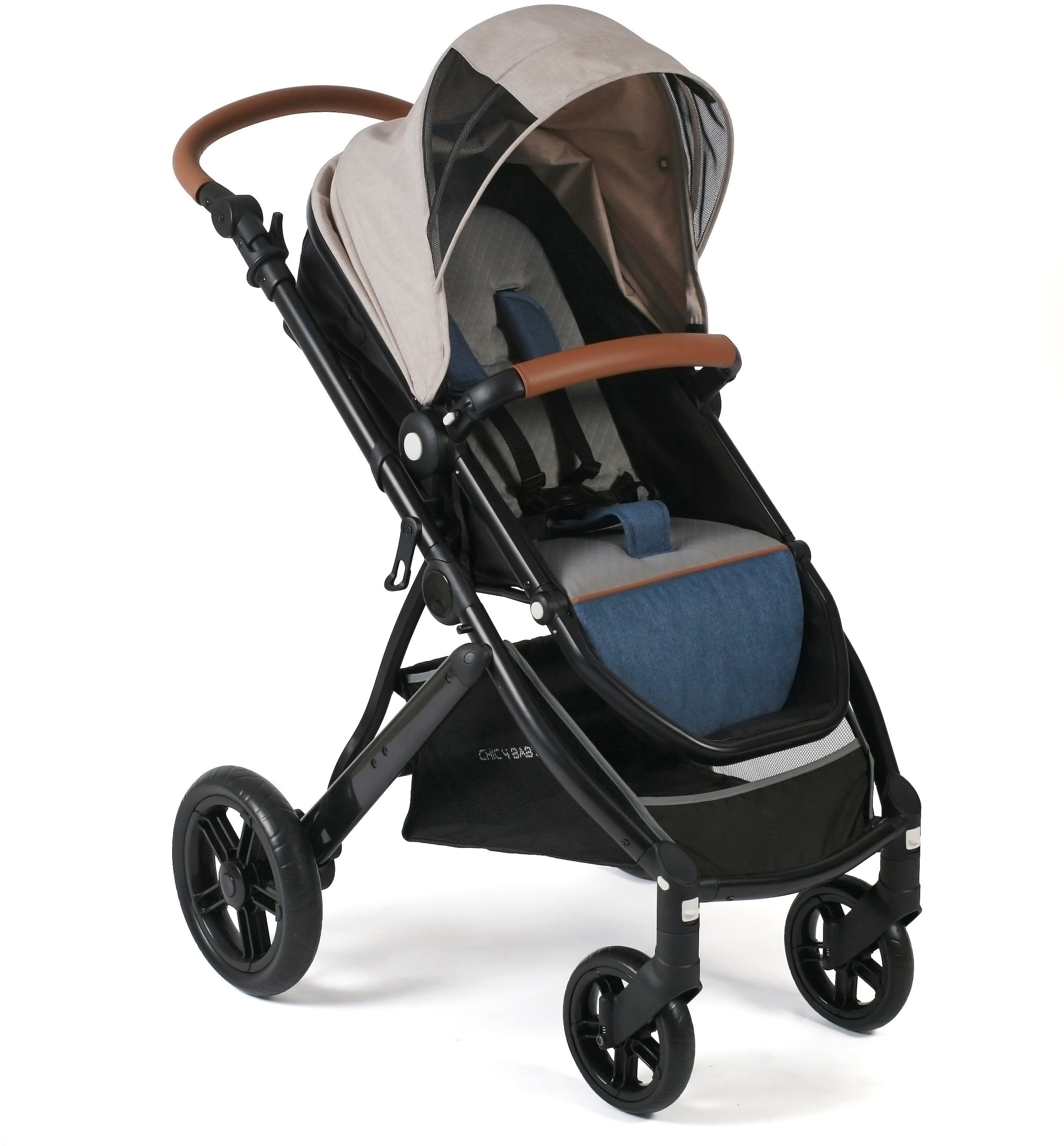 CHIC4BABY Kombi-Kinderwagen »Torre, Jeans Beige«, 15 kg, ; Kinderwagen