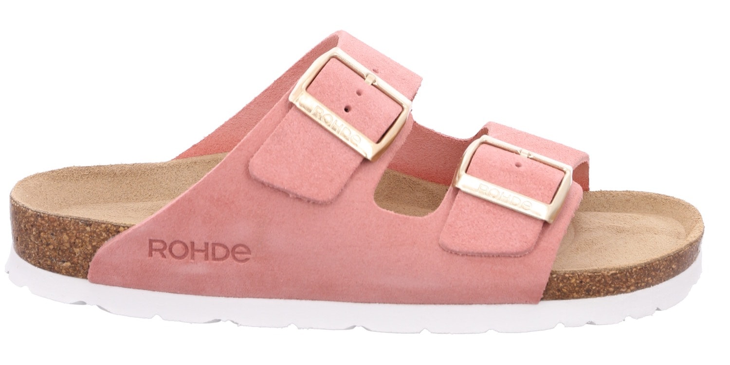 Rohde Pantolette »ALBA«  Sommerschuh, Hausschuh, Zweischnaller, Strandschuh mit Softfussbett