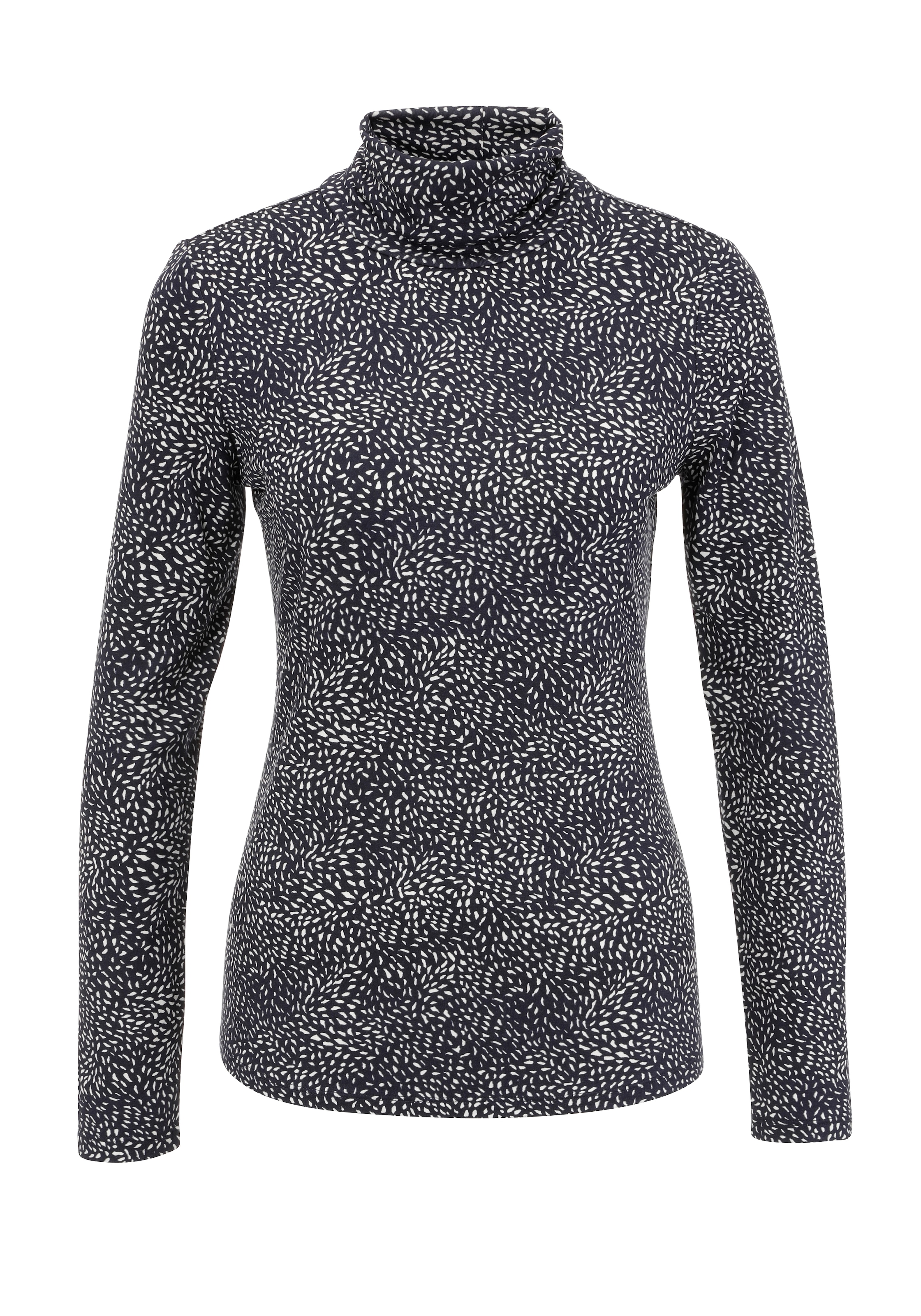 Aniston CASUAL Rollkragenshirt, mit Animal-Print oder graphischem Druck