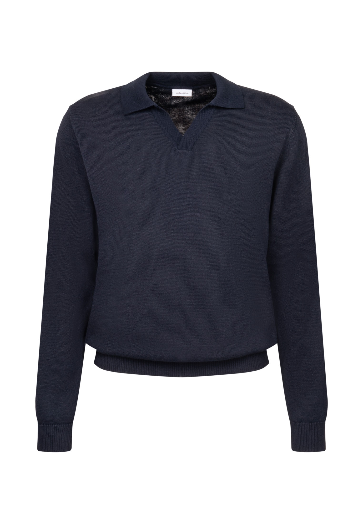 seidensticker Strickpullover »Regular« Langarm Kragen Uni