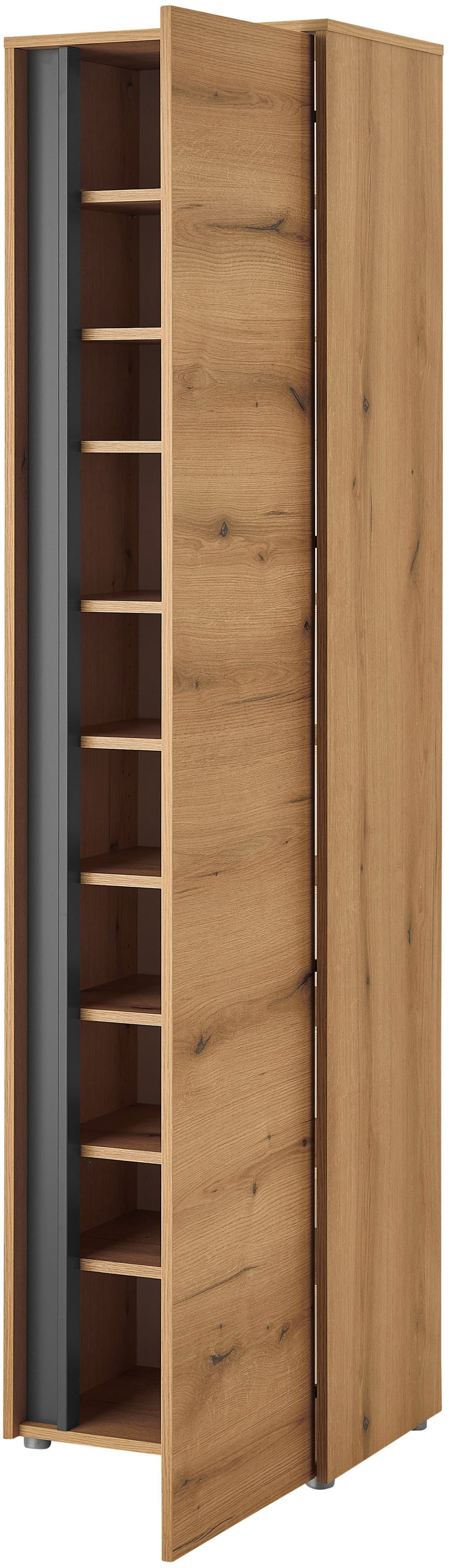 INOSIGN Garderobenschrank »GiRON/CiTY, moderner Schrank, Schuhschrank mit Stauraum« 9 Einlegeböden, 10 Fächer, Tür beidseitig montierbar, 50 cm breit