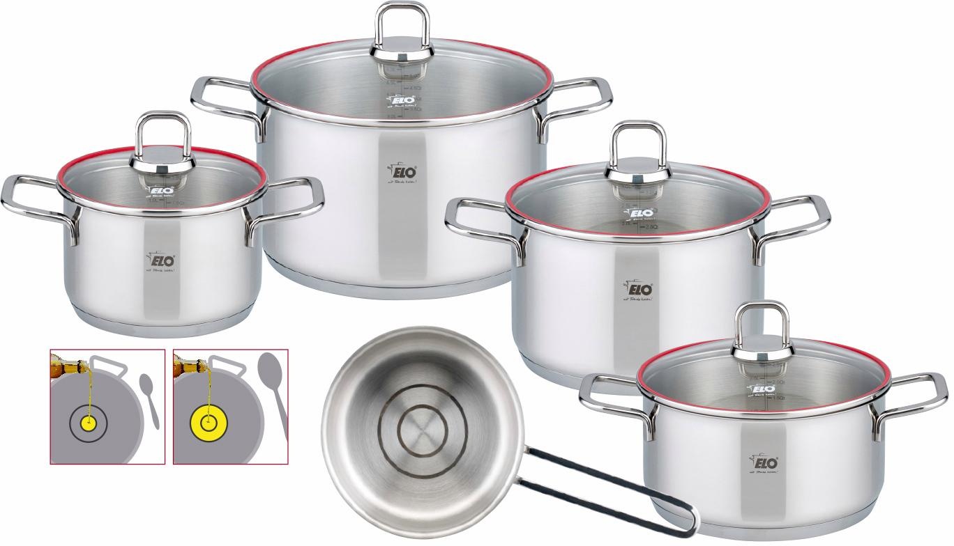 Image of Elo Topf-Set »Excellent«, Edelstahl 18/8-Edelstahl 18/10, (Set, 9 tlg.) bei Ackermann Versand Schweiz