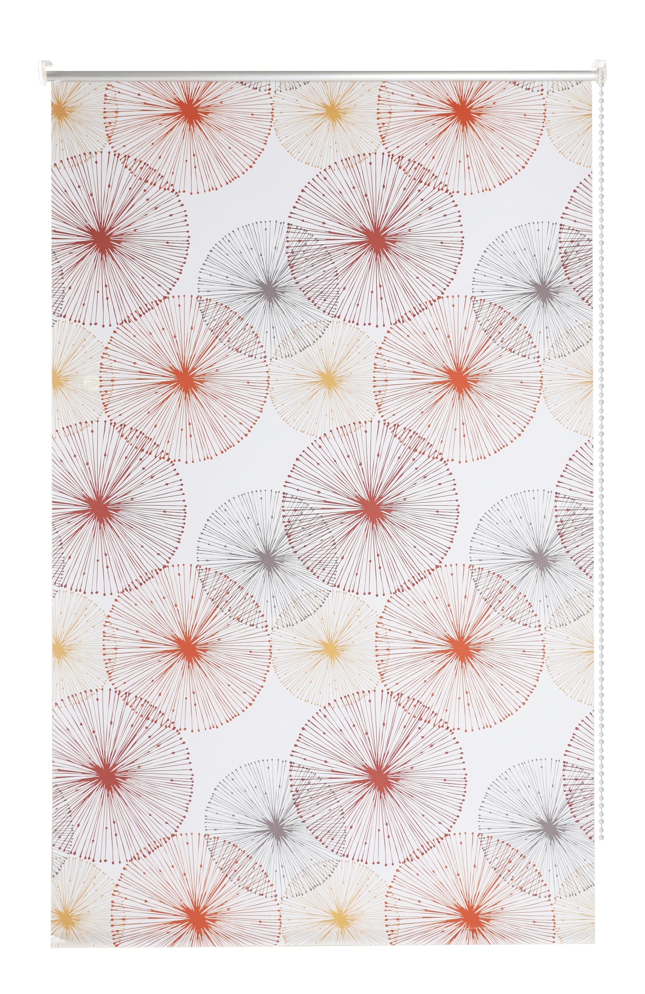 Image of my home Seitenzugrollo »Circle«, verdunkelnd, ohne Bohren, freihängend, Klemmfix, Fixmass, Hitzeschutz, gemustert, Kreise, bedruckt, Klemmträger bei Ackermann Versand Schweiz