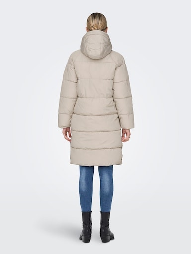 ONLY Steppmantel »ONLAMANDA LONG PUFFER COAT«, mit Kapuze
