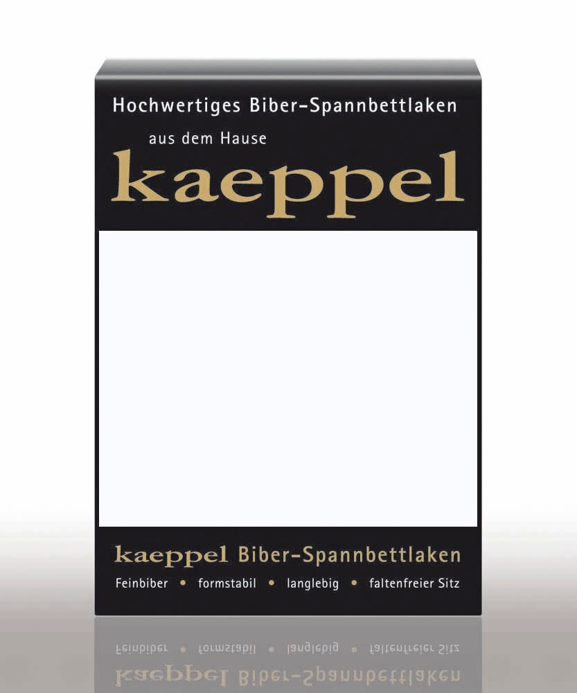 Image of Kaeppel Spannbettlaken "Spannbettlaken Biber" 100% Baumwolle, kuschelig weich ideal für Winter