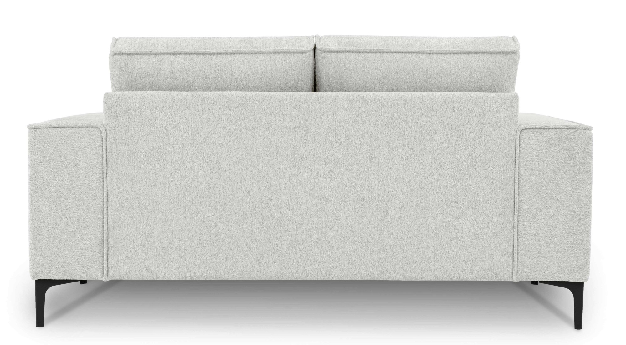 Places of Style 2-Sitzer »Kompaktsofa Oland, Struktur, Flachgewebe, Luxus-Microfaser, Boucle«, 164 cm, Wellenunterfederung, Skandi-Design, Metallfüsse