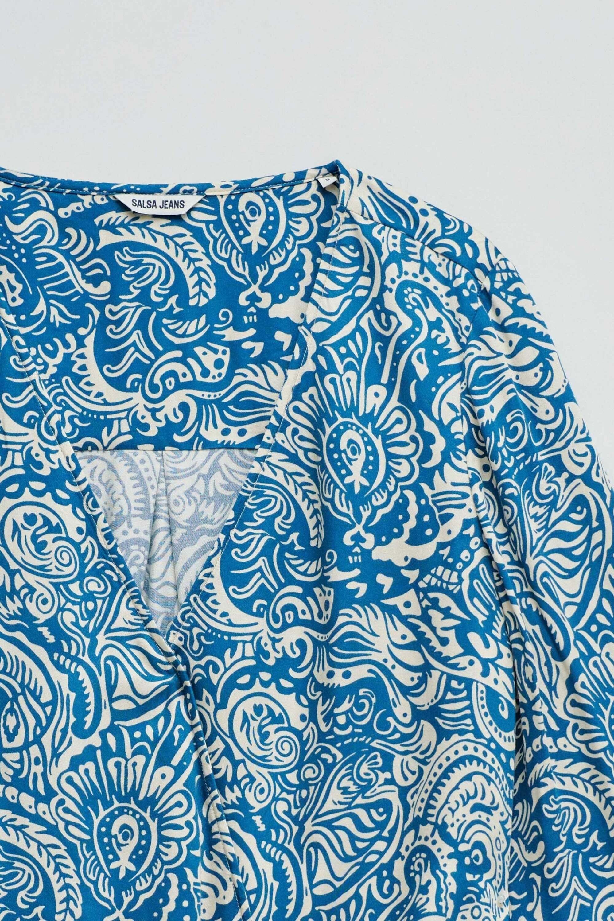 Salsa Blouse à manches longues »Salsa Jeans Langarmbluse Wrap Blouse«