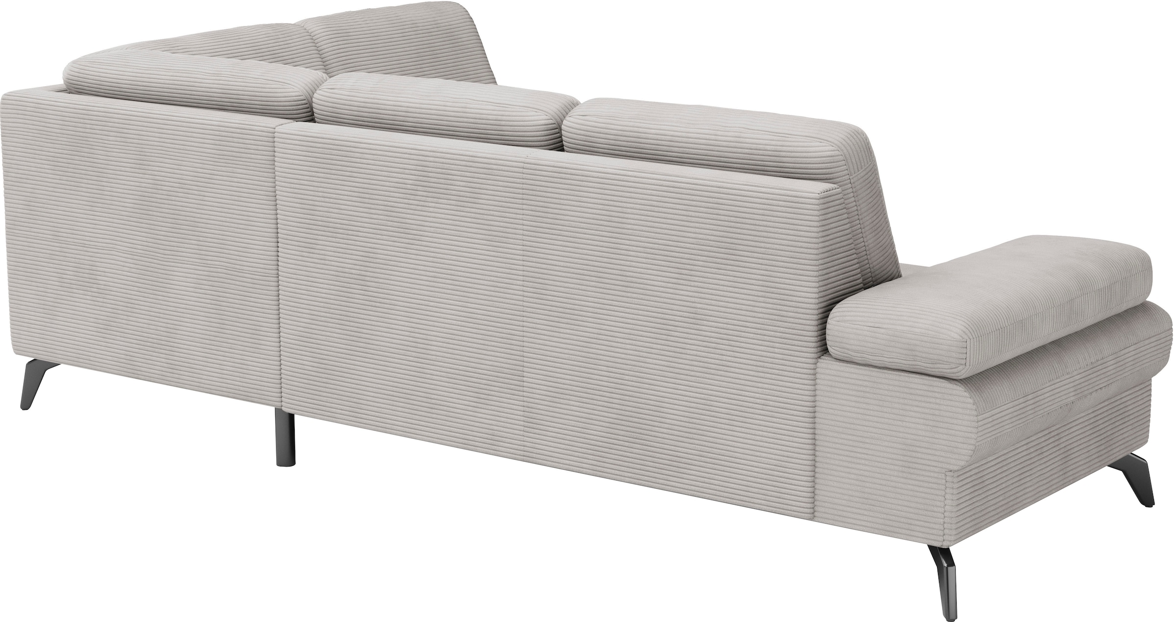 sit&more Ecksofa »Morris Jubi L-Form«, inkl. Armteilfunktion und 1 Zierkissen, wahlweise mit Bettfunktion