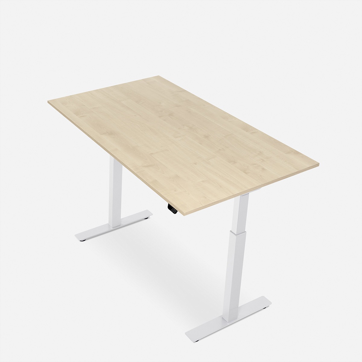   »WRK21 Schreibtisch Smart 140 x 80 cm, Höhenverstellbar, Mandal Ahorn / Weiss« ()