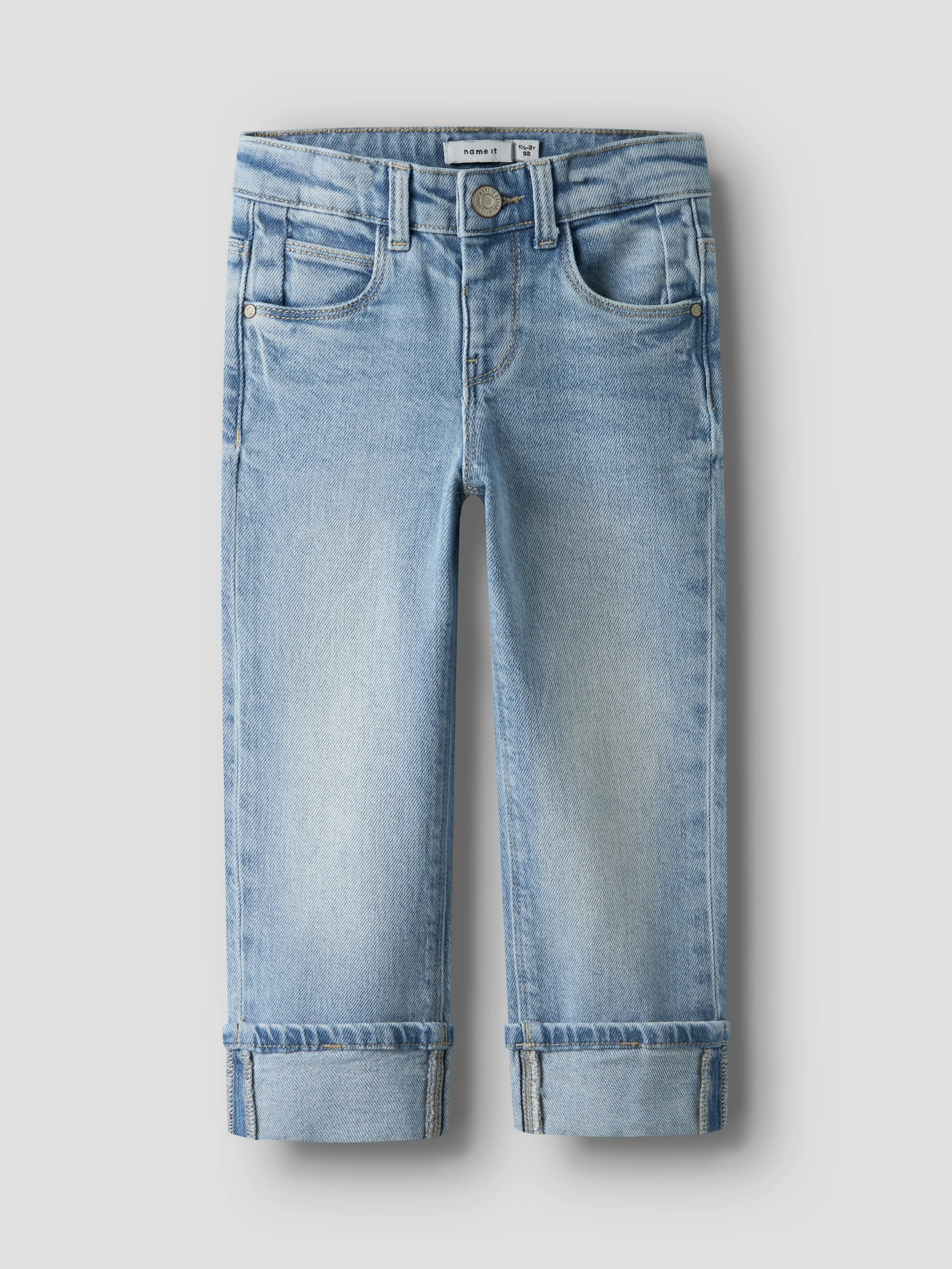 Name It Jeans droit »NMFROSE STRAIGHT FOLD JEANS 4224-AZ NOOS«