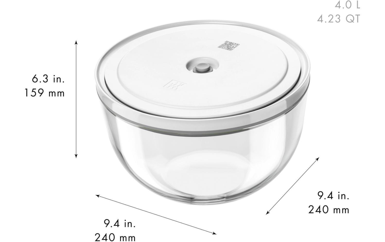 Zwilling Bol »Fresh & Save BOWLS« 6 aus verre Set de bols sous vide S/M/L / 6 pcs., verre