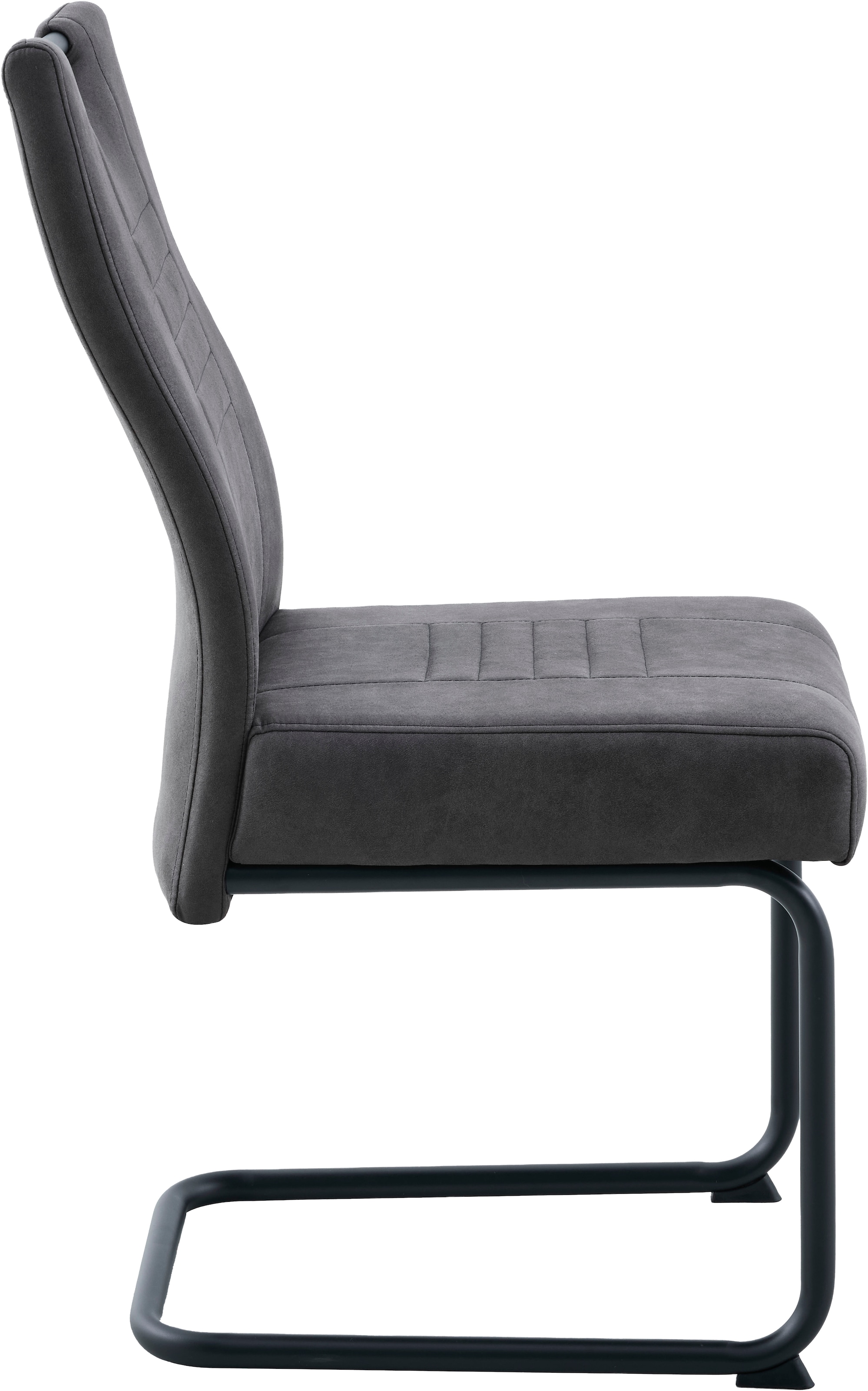 GOODproduct »"Altona", Esstisch ausziehbar plus 6 Stühle, TOPSELLER!« Esstisch ausziehbar 140 - 180 cm, 6 Freischwinger, 7 pièces tlg. Säulentisch 140-180x90 cm, Stuhl mit Federkorb, 140 kg belastbar