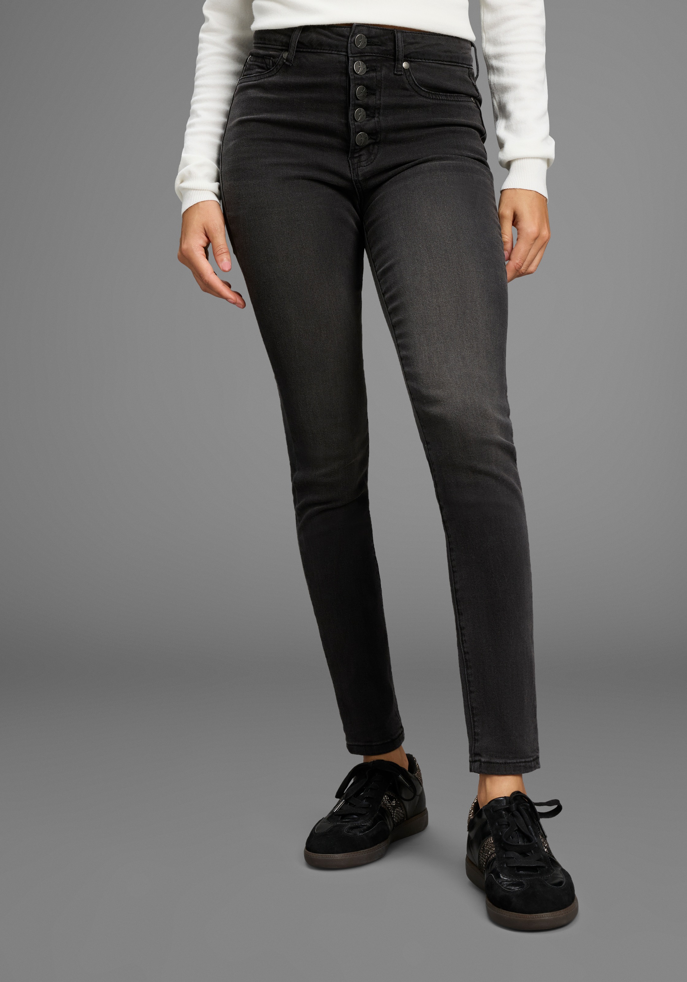 Image of Arizona 5-Pocket-Jeans extra-eng geschnittene Beine, hohe Leibhöhe, Skinny Fit