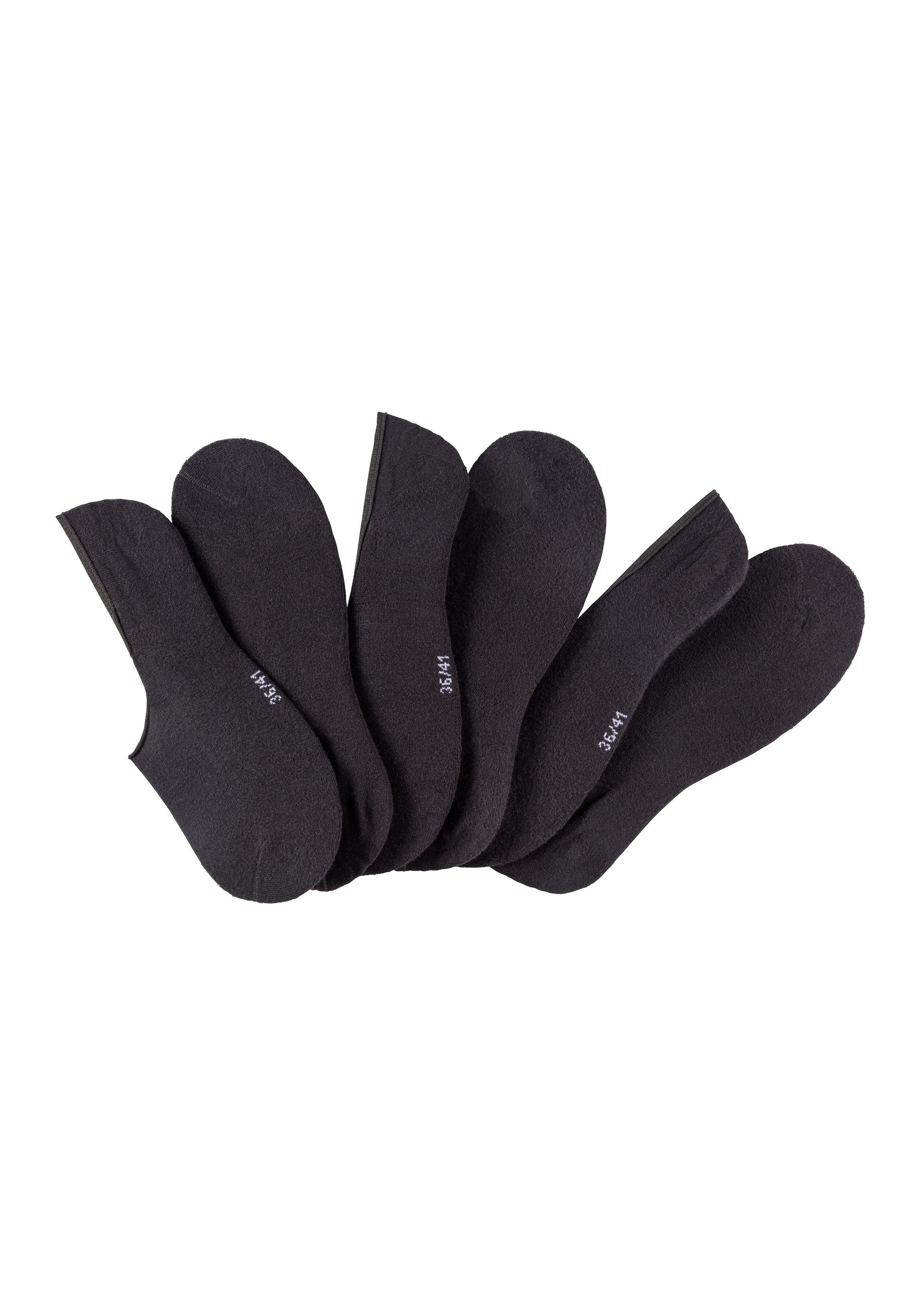 Apollo Füsslinge, (3er Pack), unsichtbare Sneakersocken No-show, Silikonferse, perfekten Passform!