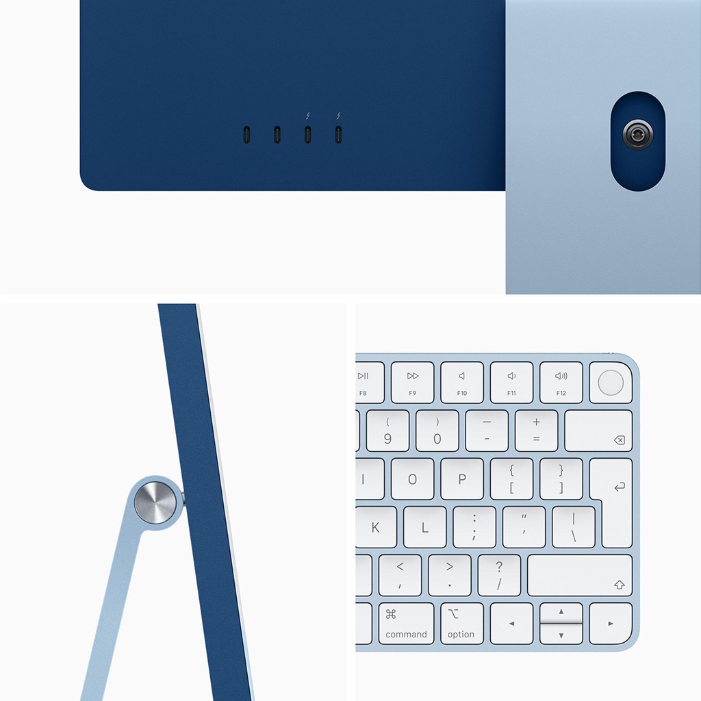 Apple »iMac (2021), 24", M1 Chip 8-Core CPU und 8-Core GPU, 4.5K Retina, 8 GB RAM, 256 GB, Magic Keyboard mit Touch ID«