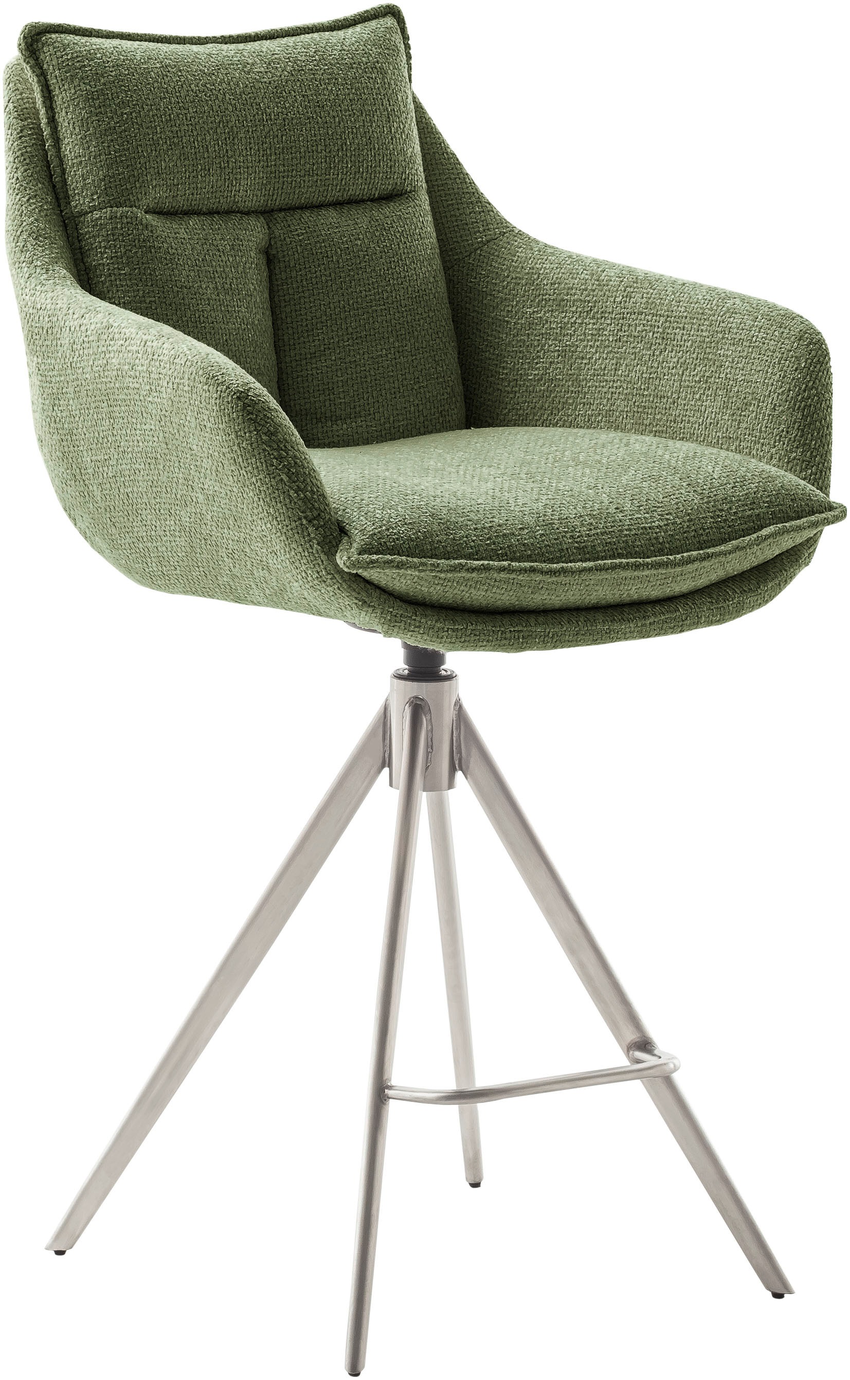 MCA furniture Bistrostuhl »Parker Tresenstuhl mit Armlehnen Tresenhocker«, (Set), 2 St., Struktur weich, Barhocker,Barmoebel,Barstuhl,360° drehbar,mit Lehne,belastbar 120 kg