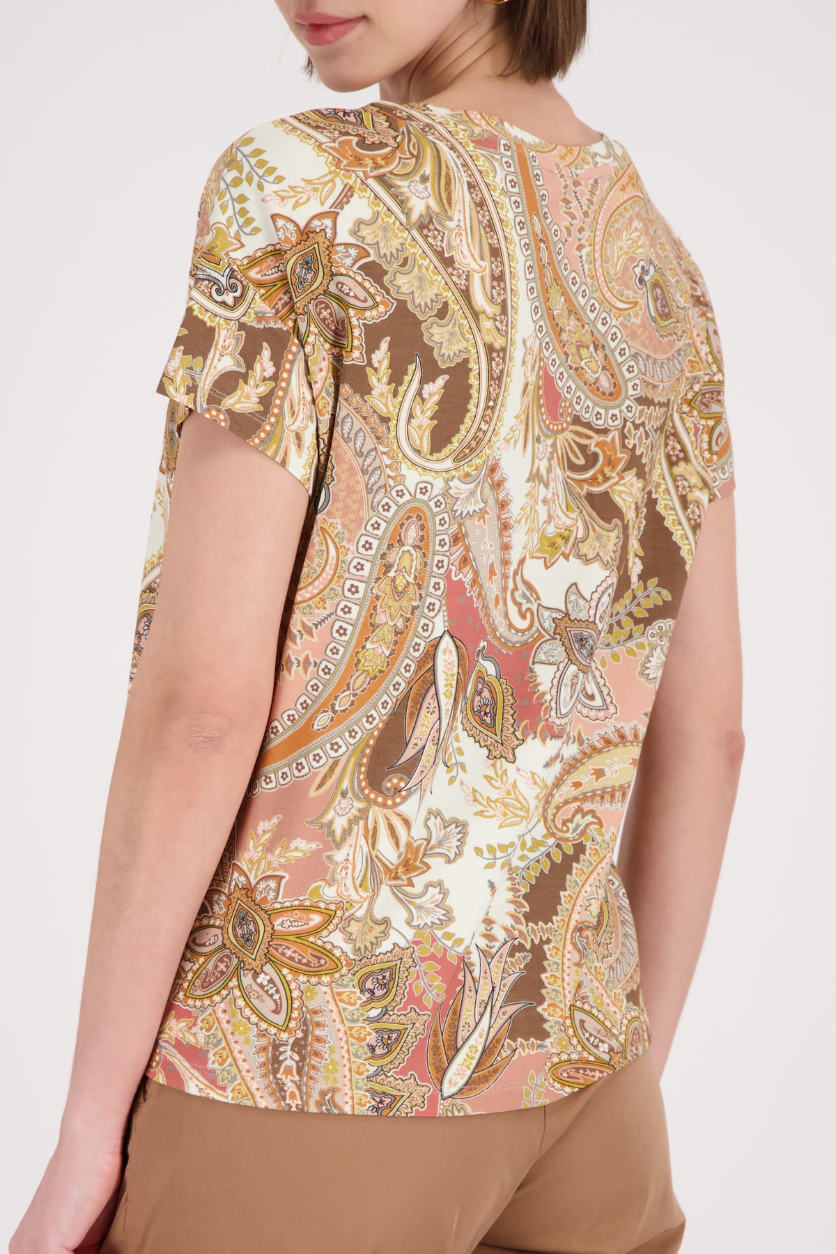 Monari T-shirt »Shirt Paisleydruck allover« Regular fit mit Paisleymuster
