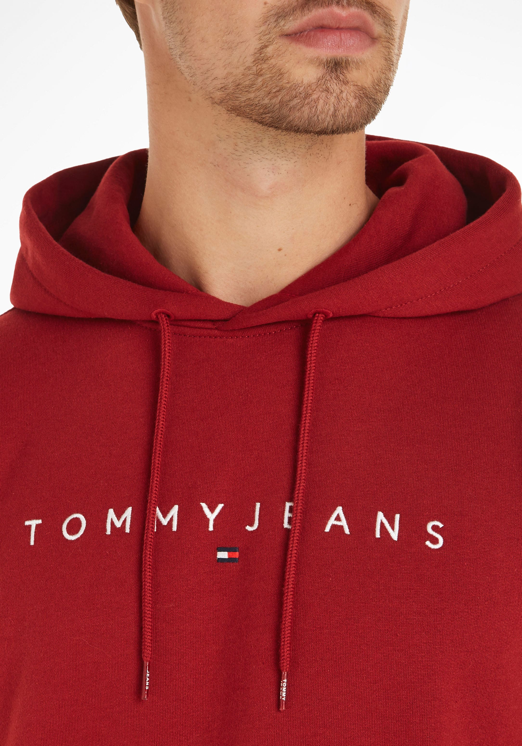 Tommy Jeans Plus Kapuzensweatshirt »TJM REG LINEAR LOGO HOODIE EXT«, hoher Tragekomfort, Grosse Grössen