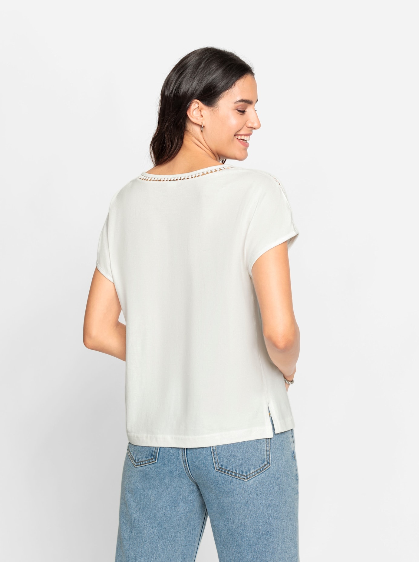 Inspirationen Rundhalsshirt »Rundhals-Shirt«, (1 tlg.)