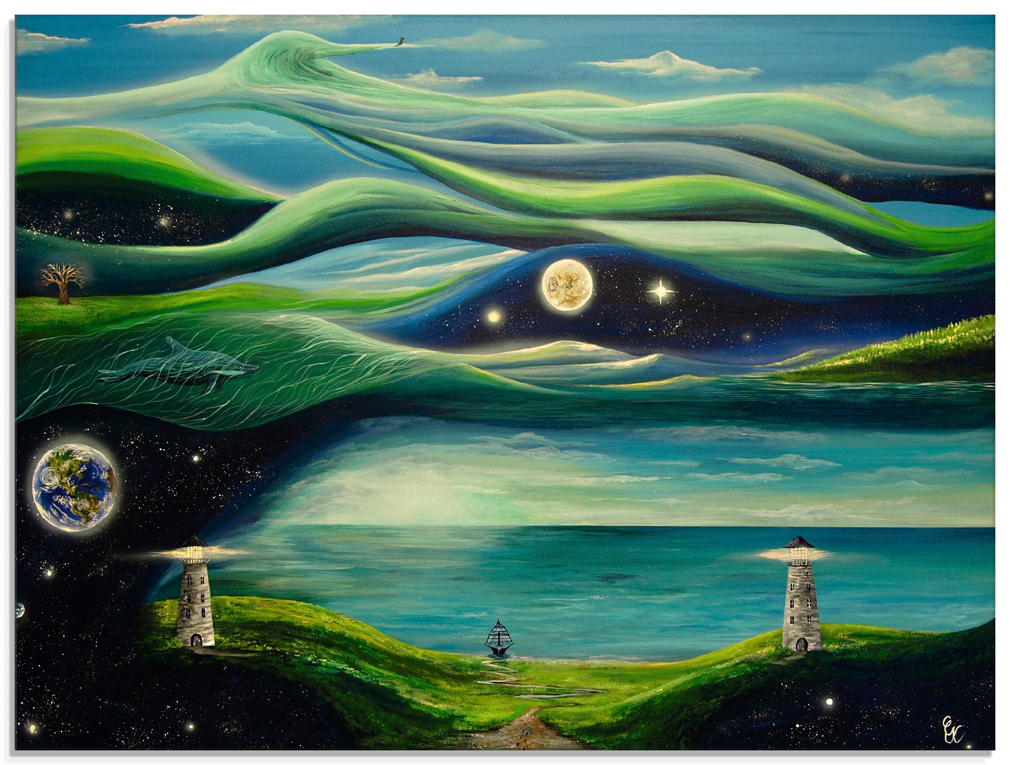 Image of Artland Glasbild »Verschiedene Leben«, Landschaften, (1 St.) bei Ackermann Versand Schweiz